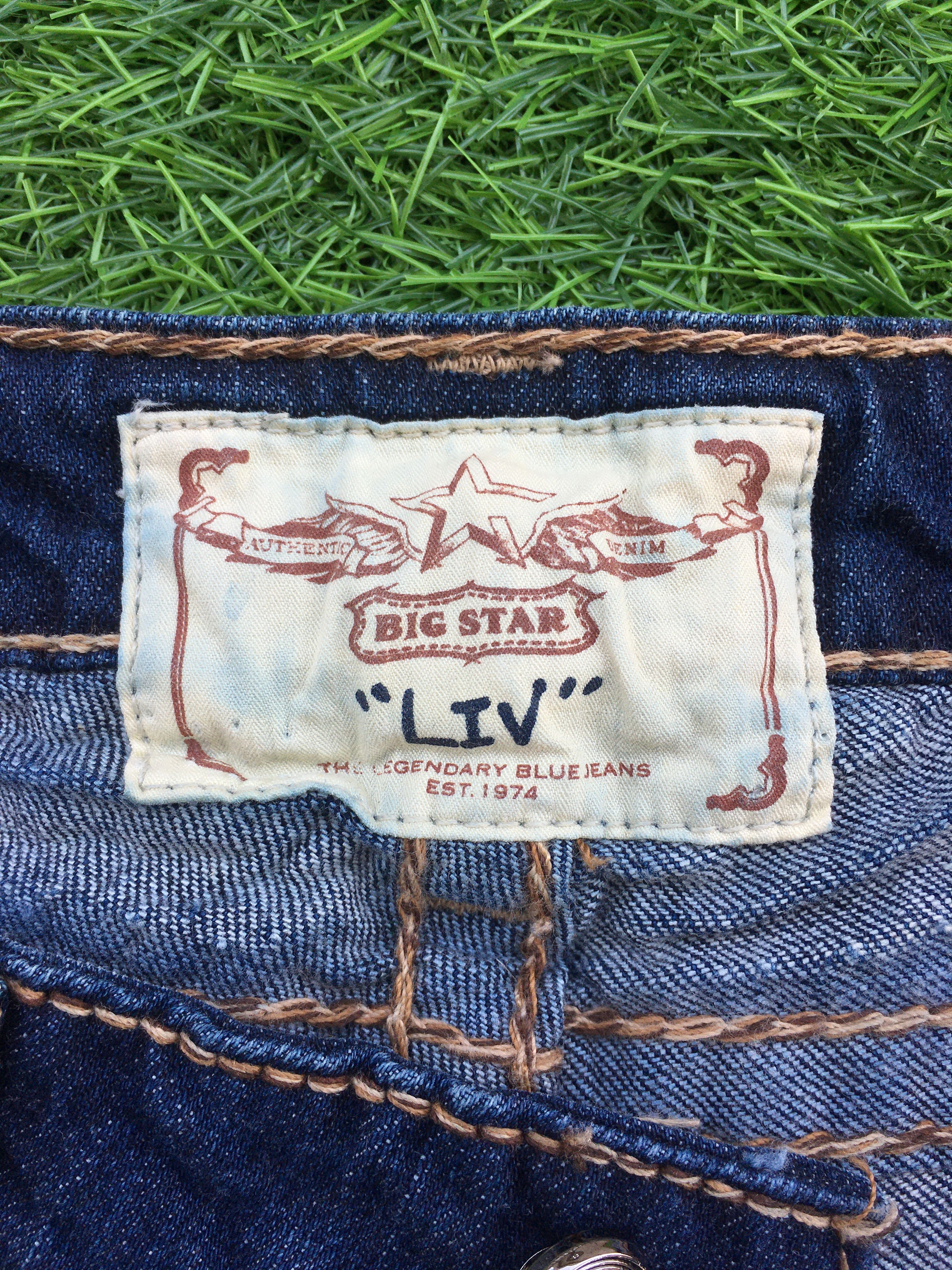Big Star × Japanese Brand × Jean Big Star Bold Stitch Low Rise Bootcut Jeans D-956 Size 27" / US 4 / IT 40 - 10 Thumbnail
