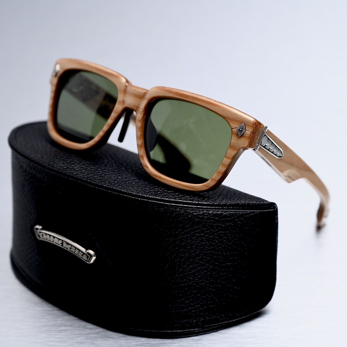Chrome Hearts ‼️ CHROME HEARTS LILITH WOOD PLYWOOD SUNGLASSES ‼️ Size ONE SIZE - 2 Thumbnail