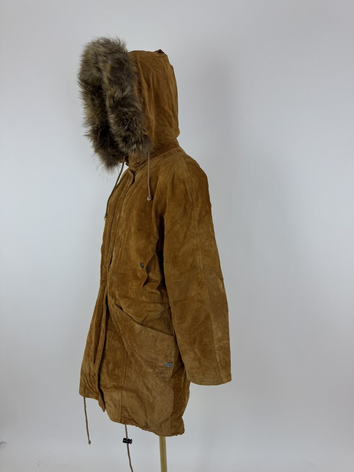 JOFAMA Jofama Vintage Leather Parka Jacket Fur Trim Womens Size 40 Size M / US 6-8 / IT 42-44 - 3 Thumbnail