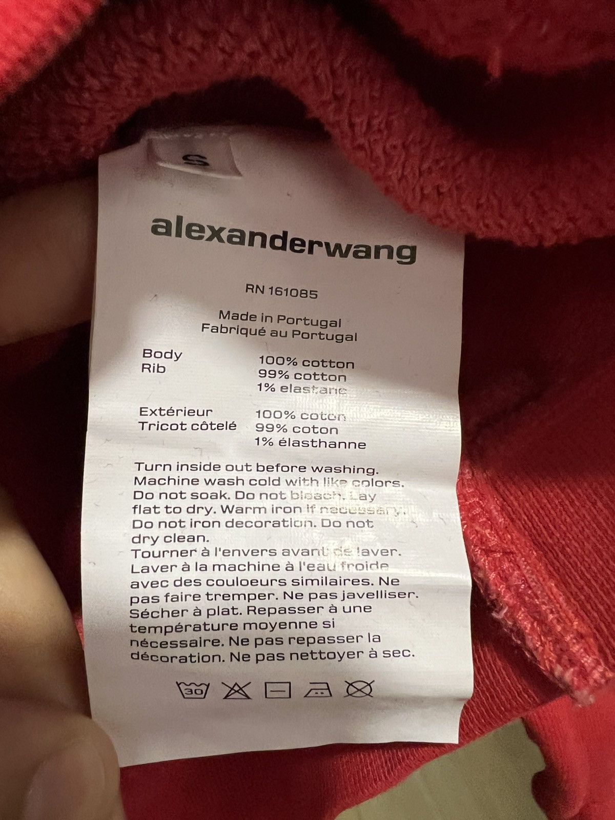 Alexander Wang Alexander wang glitter logo-print hoodie Size S / US 4 / IT 40 - 3 Thumbnail
