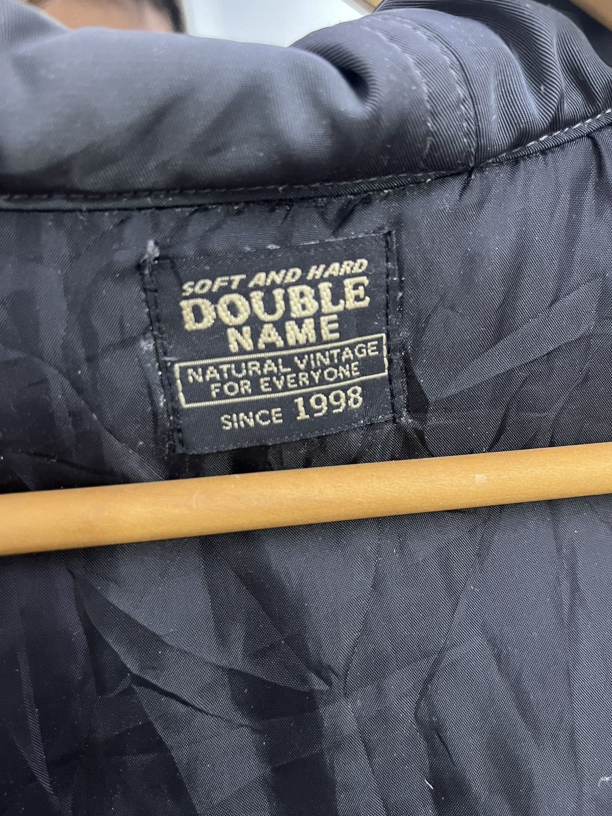 Japanese Brand Double Name Hooded Snap Jacket Boxy Black Size US L / EU 52-54 / 3 - 8 Thumbnail