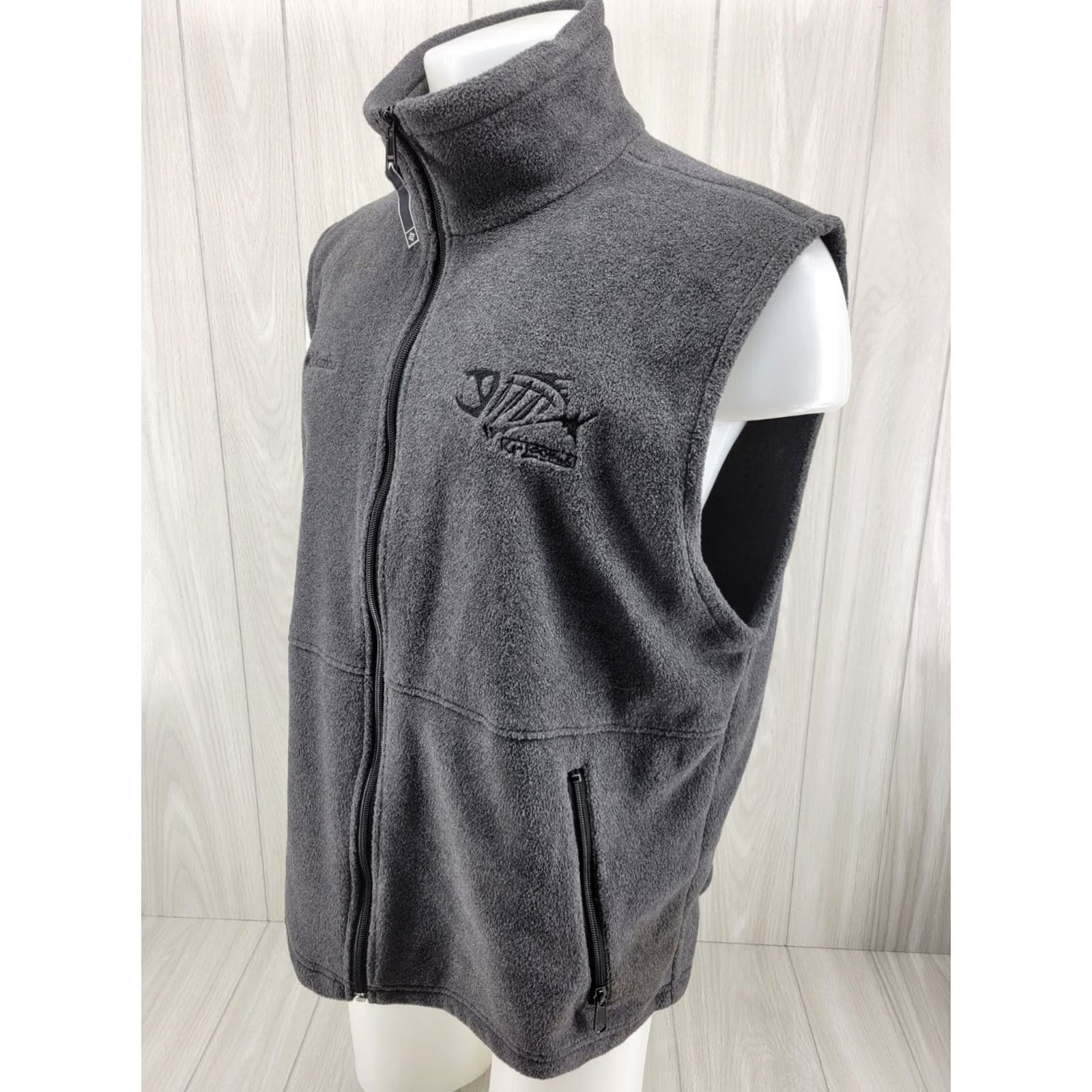 Vintage Columbia Vest Men Large Gray Glooms West End Outdoors Fleece Zip Embroidered Logo Chest Size Regular Size US L / EU 52-54 / 3 - 2 Thumbnail