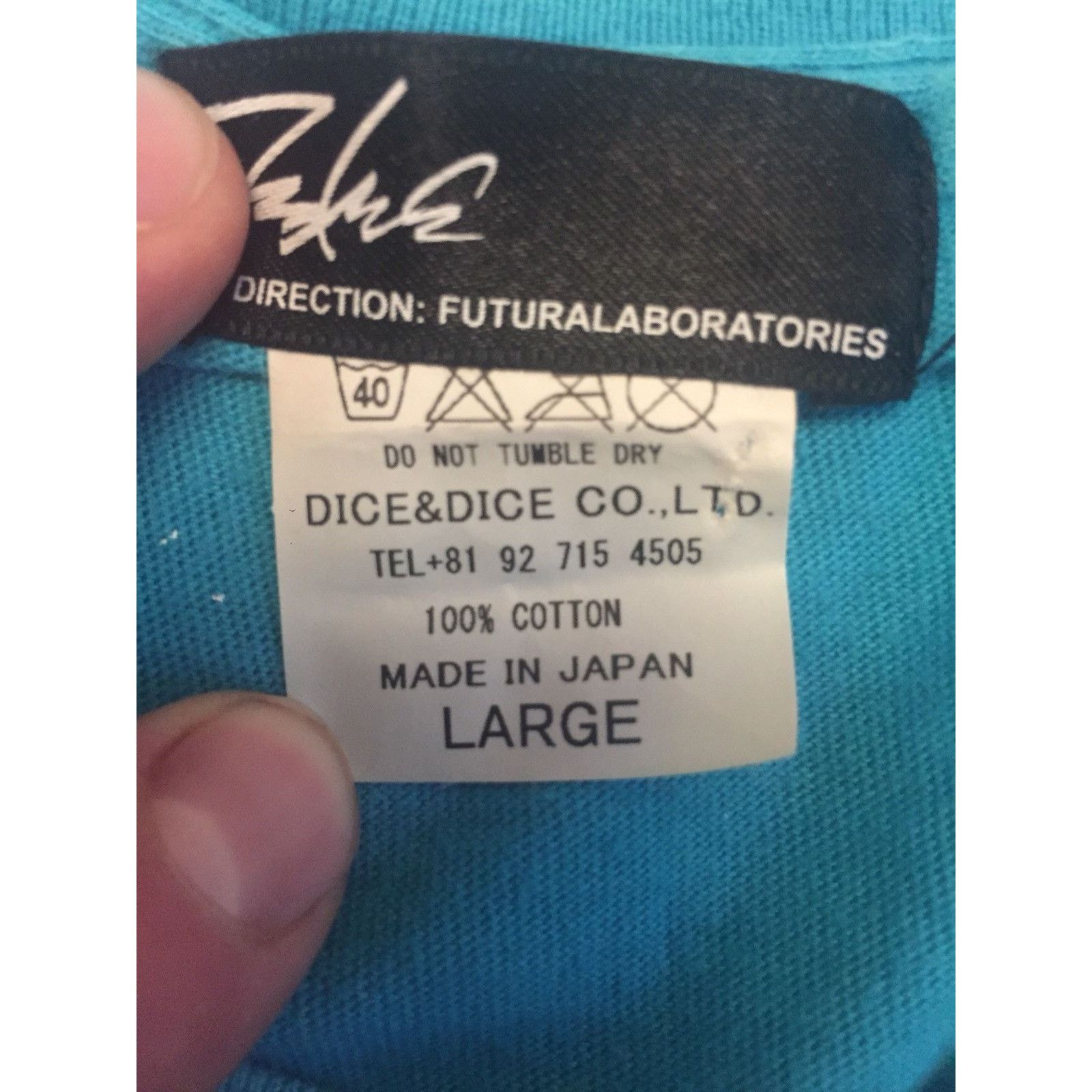 Futura Futura Laboratories FL 2000 Teal Vintage Logo Tee Size US L / EU 52-54 / 3 - 4 Thumbnail