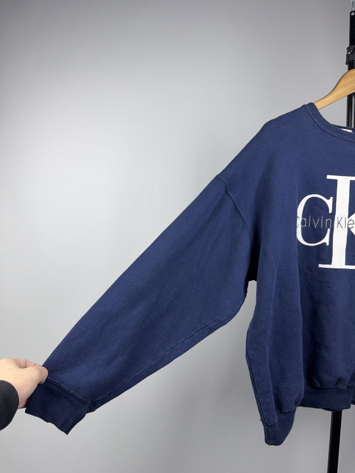 Calvin Klein Retro 90s Calvin Klein Jeans Logo Vintage USA Made Crewneck Size US M / EU 48-50 / 2 - 4 Thumbnail
