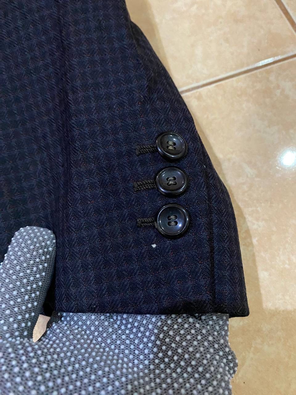 Japanese Brand Vintage 80s Mezaki Wool Checker Blazer Size US M / EU 48-50 / 2 - 4 Thumbnail