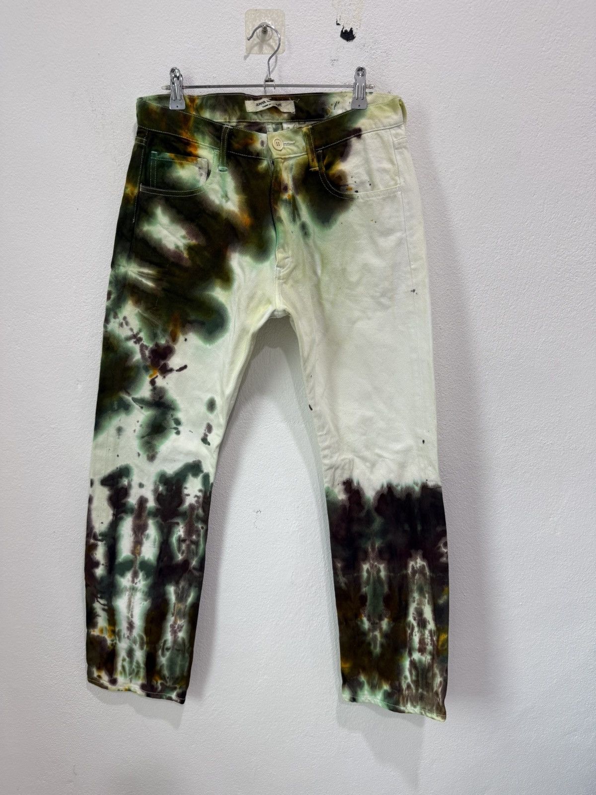 Junya Watanabe Comme Des Garcons AD2001 Junya Watanabe Dye Splash Denim Size US 28 / EU 44 - 1 Thumbnail
