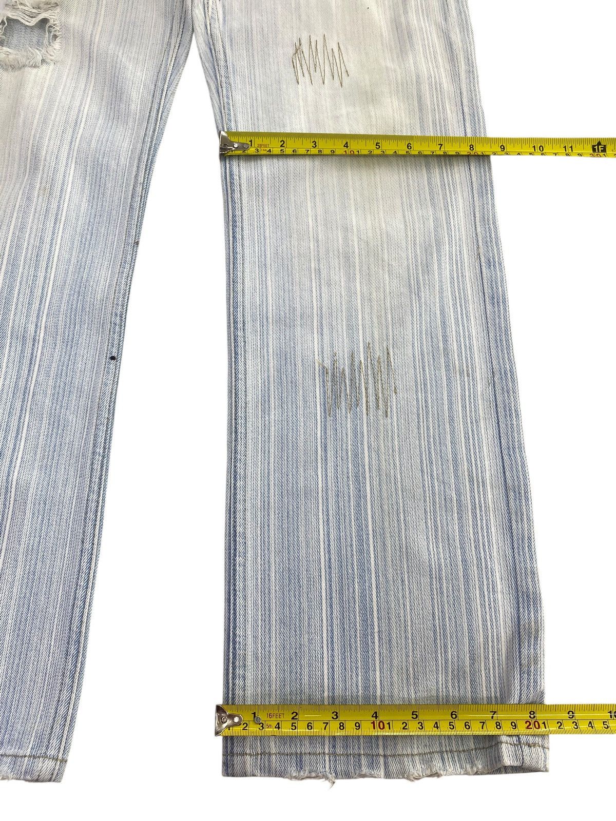 Japanese Brand Japanese Brand Striped Light Wash Style Loose Jeans Size US 31 - 8 Thumbnail