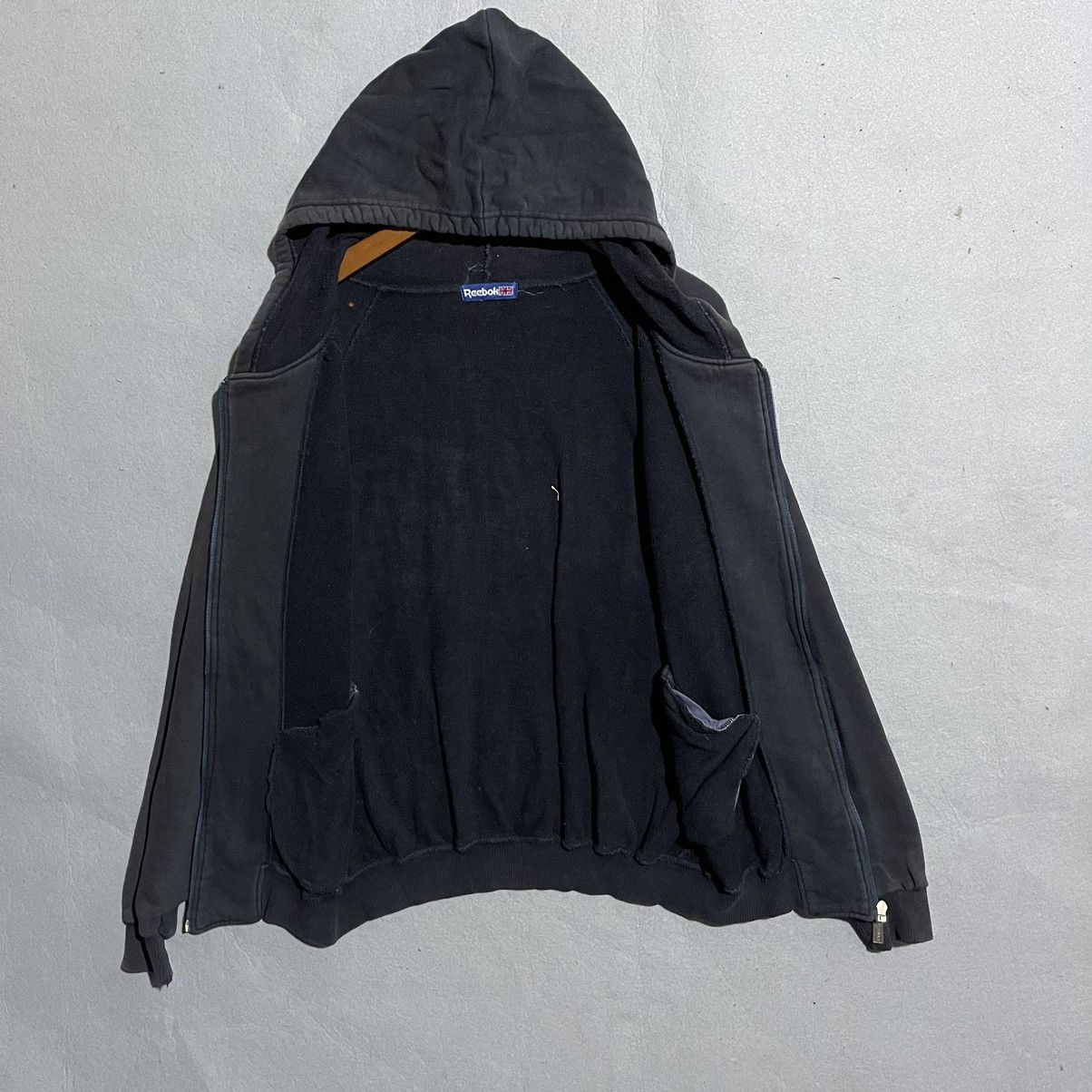 Reebok Vintage 1990s Reebok Blacktop Hoodie Size US L / EU 52-54 / 3 - 9 Thumbnail