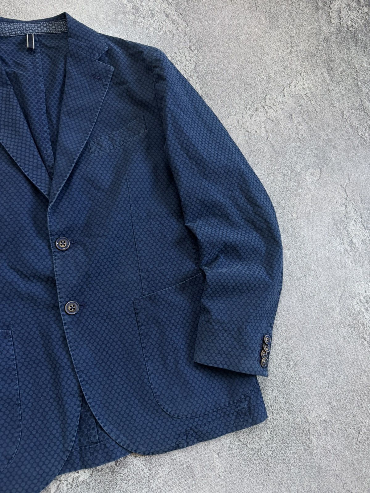 L.B.M. 1911 L.B.M. 1911 tailored cotton dotted blazer casual jacket Size 50R - 5 Thumbnail