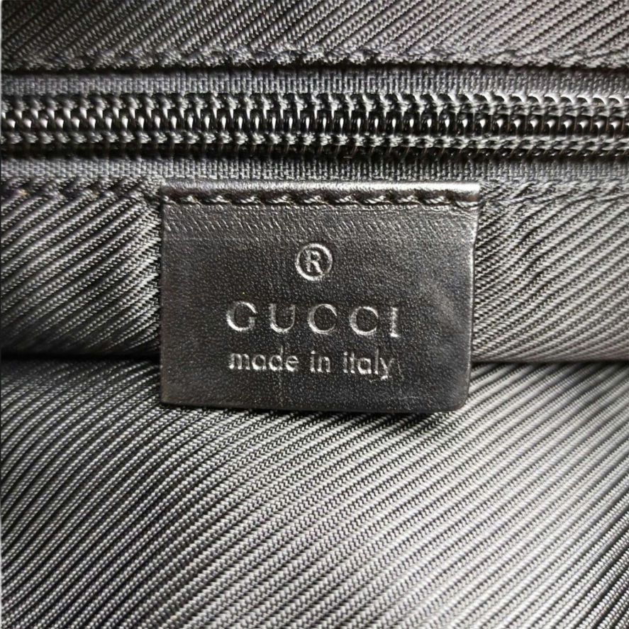 Gucci Authentic Gucci GG Black Canvas Monogram Large Messenger Bag Size ONE SIZE - 7 Thumbnail