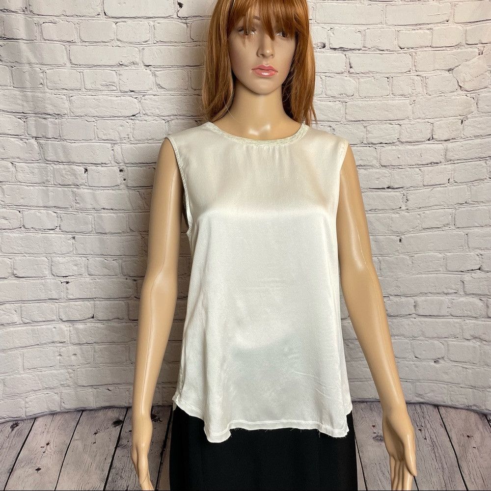 Holt Renfrew New Holt Renfrew Silk Linen Sleeveless Top Size 4 US S Size S / US 4 / IT 40 - 1 Thumbnail