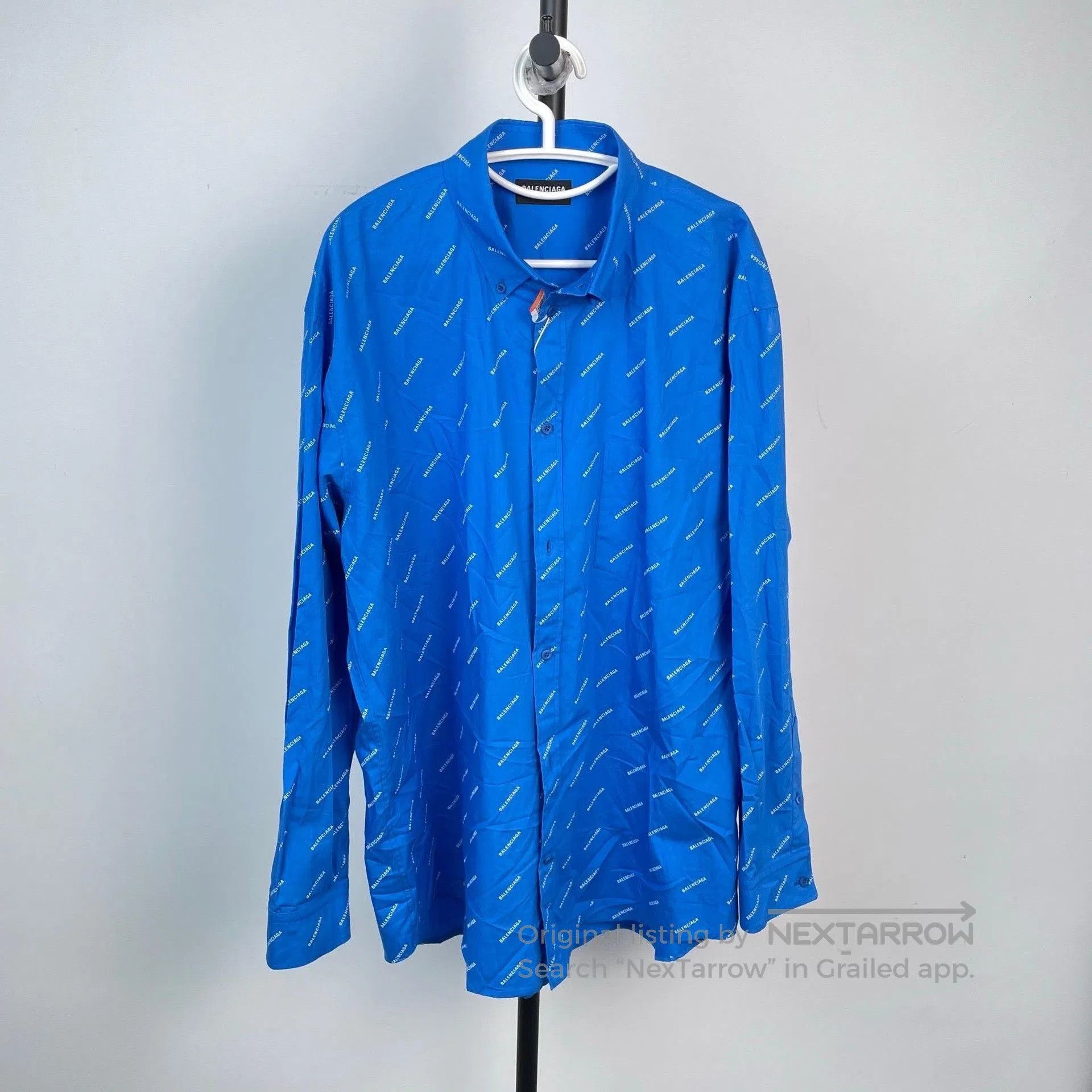 Balenciaga Balenciaga Blue Logo Single. Size US M / EU 48-50 / 2 - 1 Thumbnail