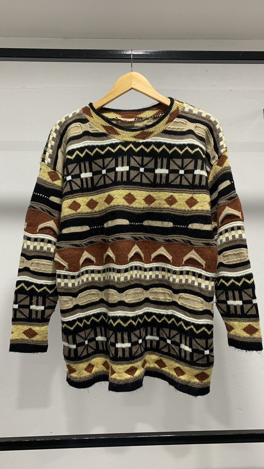 Aran Isles Knitwear × Coogi × Homespun Knitwear Coogi Inspired Knitwear Cable Size US L / EU 52-54 / 3 - 1 Thumbnail