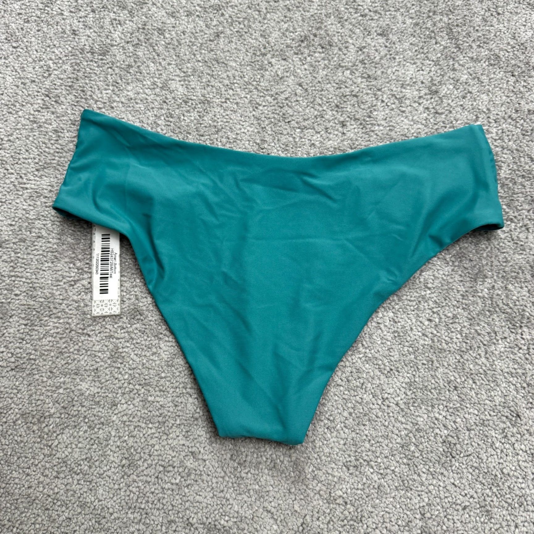 Vintage Windsor Bikini Bottom Women Medium Teal Blue Knotted Front NWT Swimwear Devon Windsor Amari Bottom M Womens Beach Classic Size 32" / US 10 / IT 46 - 2 Thumbnail