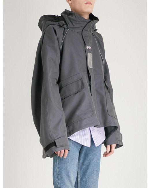 Balenciaga Balenciaga Gray C-shape Shell Parka Coat Size US S / EU 44-46 / 1 - 7 Thumbnail
