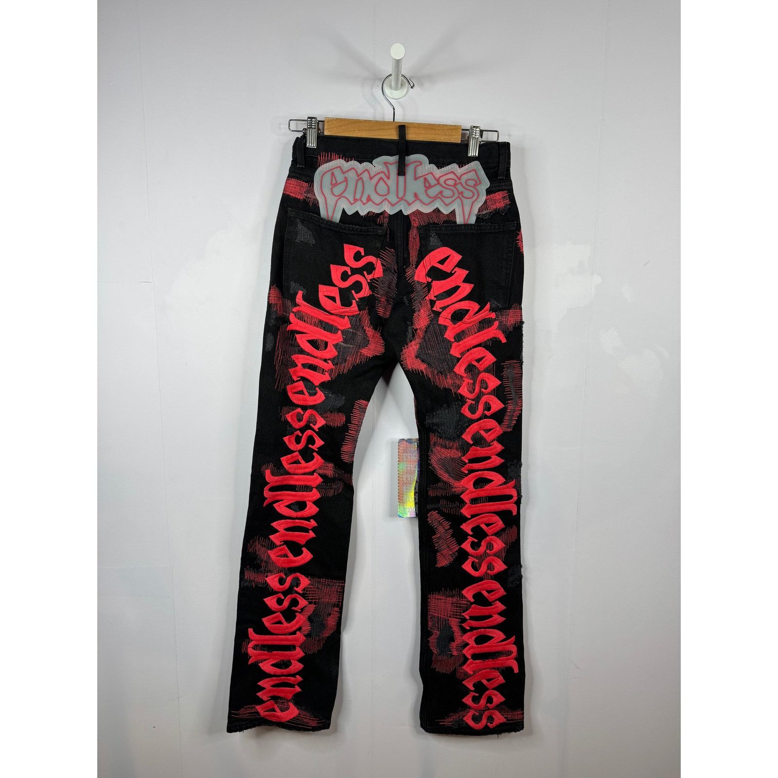 Endless Endless Boro Black & Red Jean Size US 28 / EU 44 - 2 Thumbnail