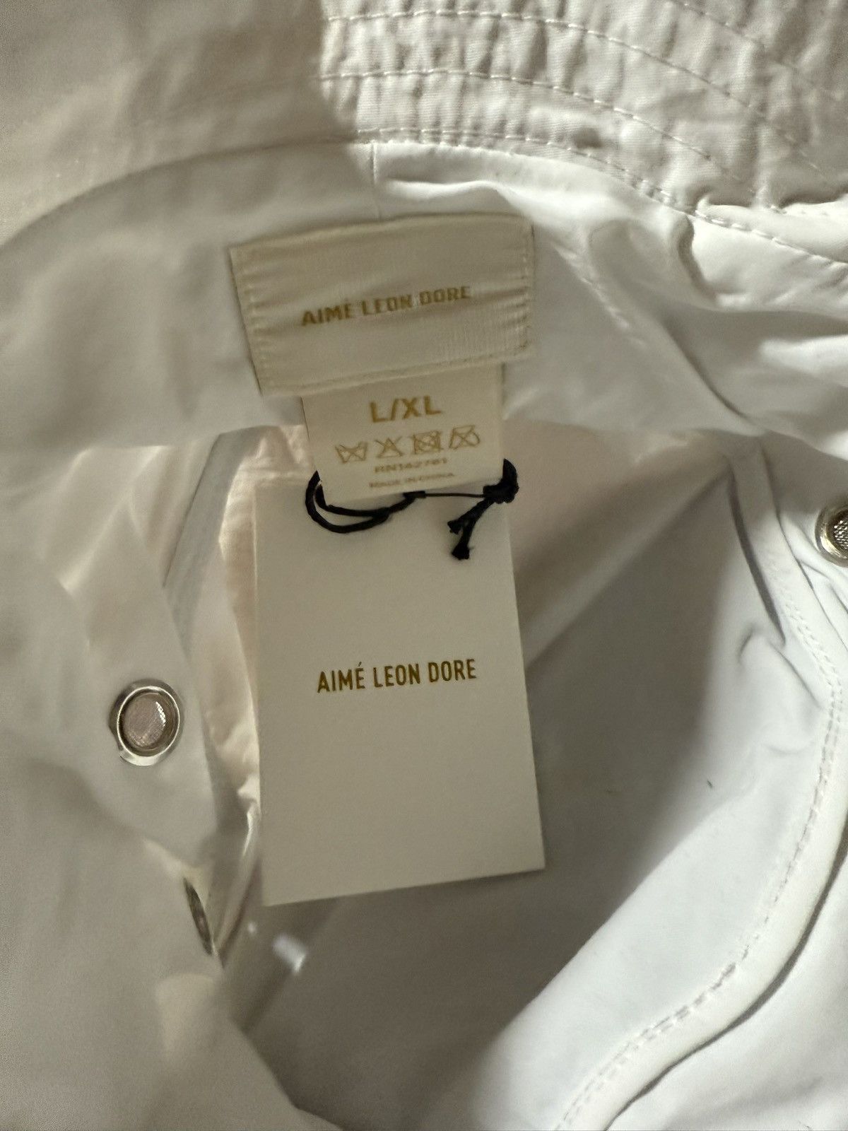 Aime Leon Dore Aime Leon Dore Core Nylon Bucket Boonie Hat White L/XL Size ONE SIZE - 6 Thumbnail