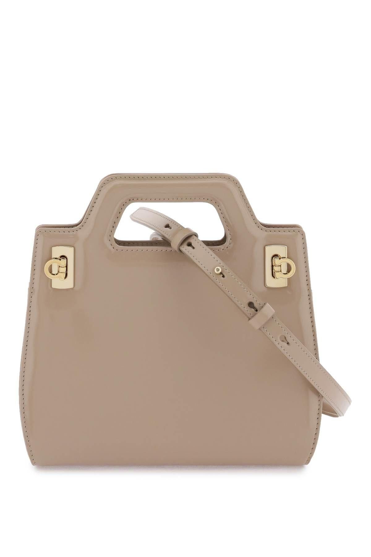image of Salvatore Ferragamo 'wanda' Mini Bag in Beige, Women's