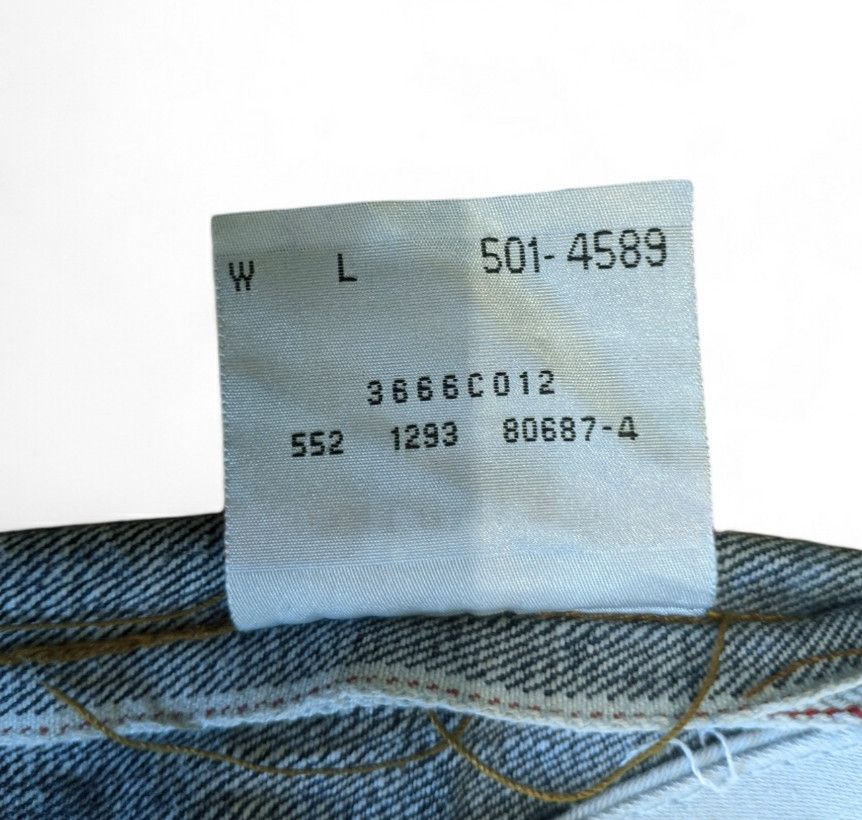 Levi's VTG 90 LEVI'S 501XX Big E Selvedge Denim Jeans Logo Pocket Size US 30 / EU 46 - 12 Thumbnail