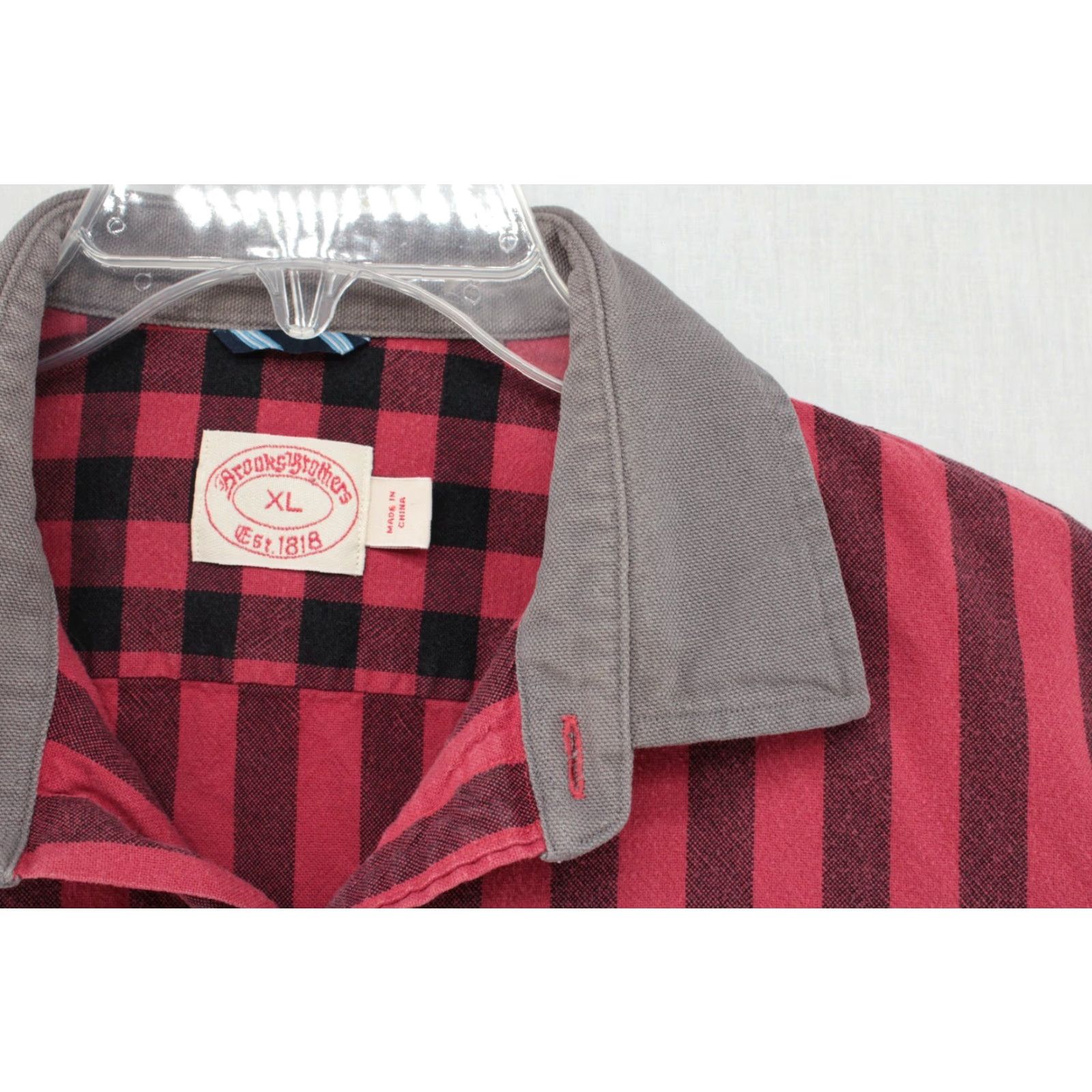 Brooks Brothers VINTAGE Brooks Brothers Buffalo Check Shirt Men’s XL Red Black Long Sleeve Button Down Size US XL / EU 56 / 4 - 6 Thumbnail