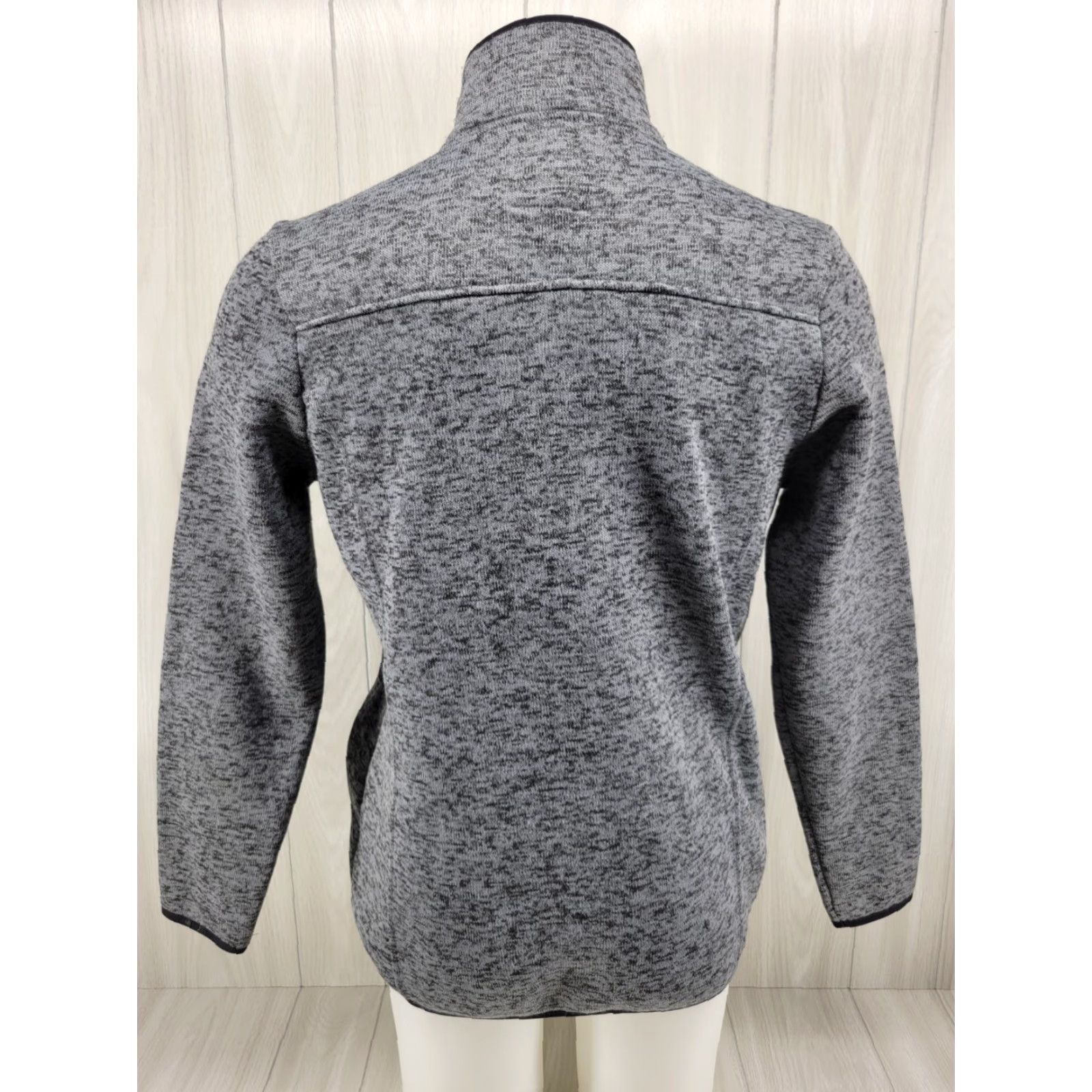Vintage SIMPLY SOUTHERN Pullover Sweater Gray L Long Sleeve 1/4 Snap Pockets Knit Polyester Women's Vintage: No Size L / US 10 / IT 46 - 6 Thumbnail