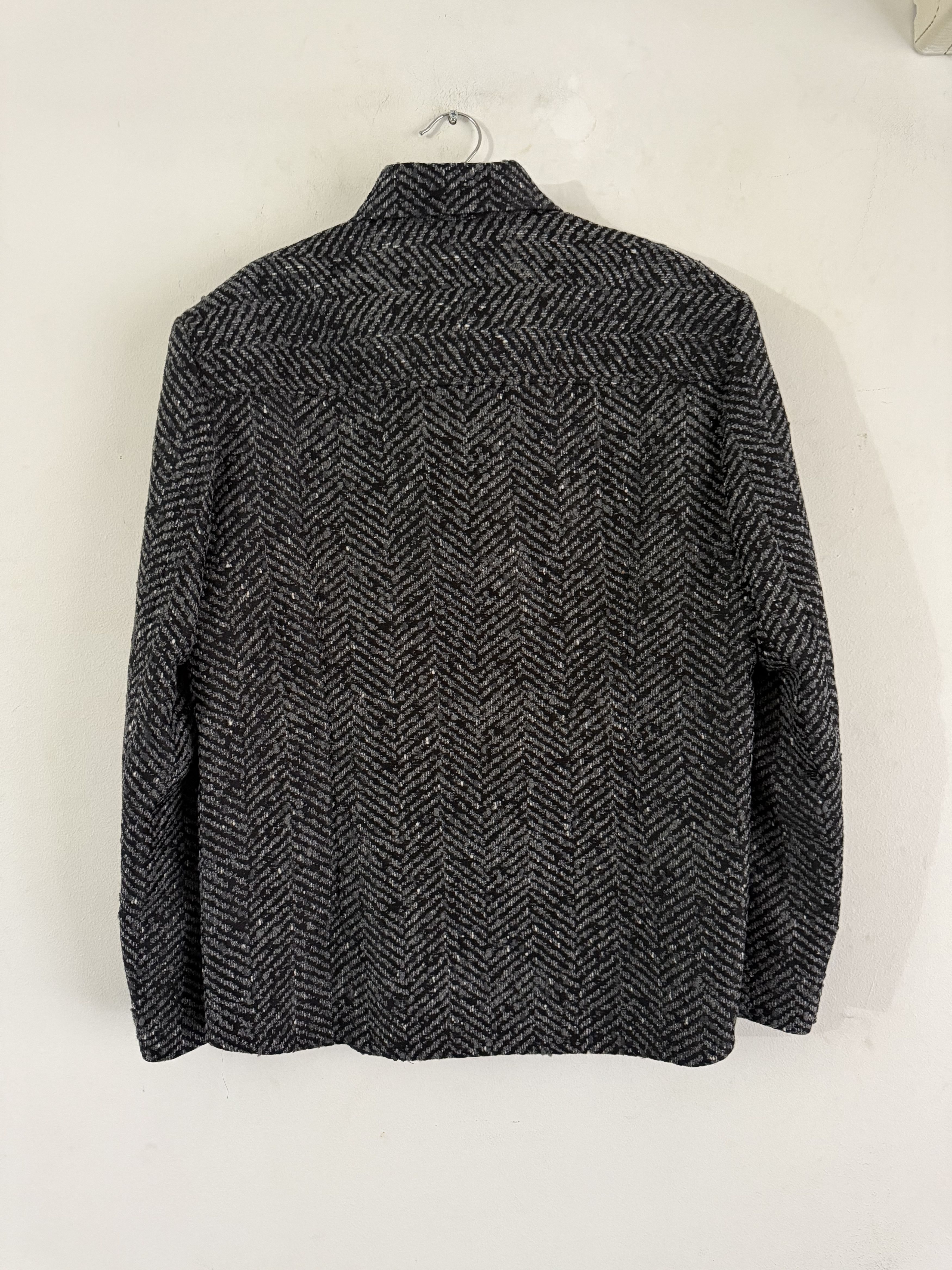 Bottega Veneta Herringbone Wool-Blend Overshirt/Jacket Size 42R - 4 Thumbnail
