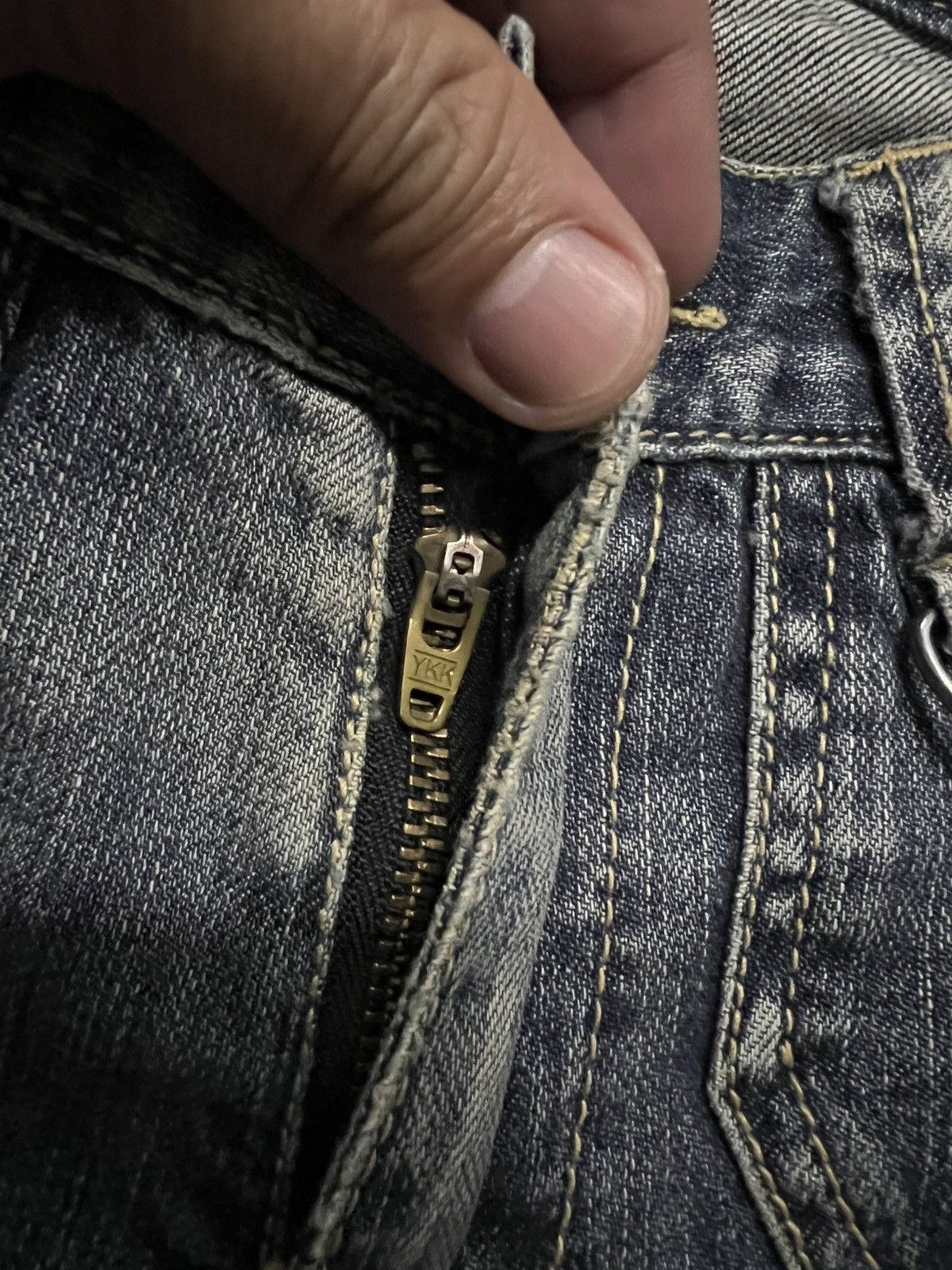 PPFM 💥RARE PPFM CURVED DISTRESSED JEAN Size US 32 / EU 48 - 13 Thumbnail