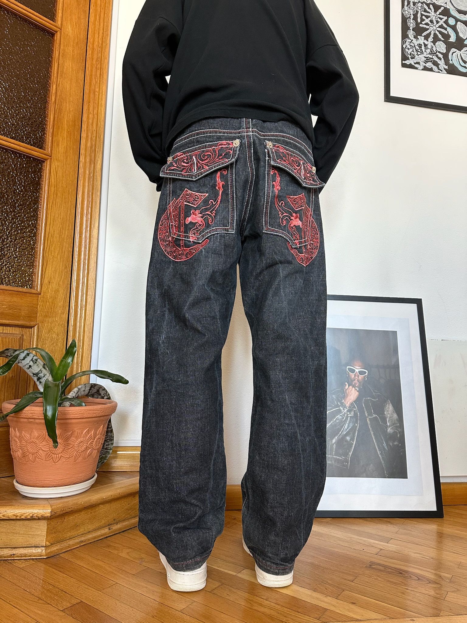 JNCO Y2K rap Baggy Clench Jesse pinkman SouthPole style Jeans Size US 34 / EU 50 - 11 Thumbnail