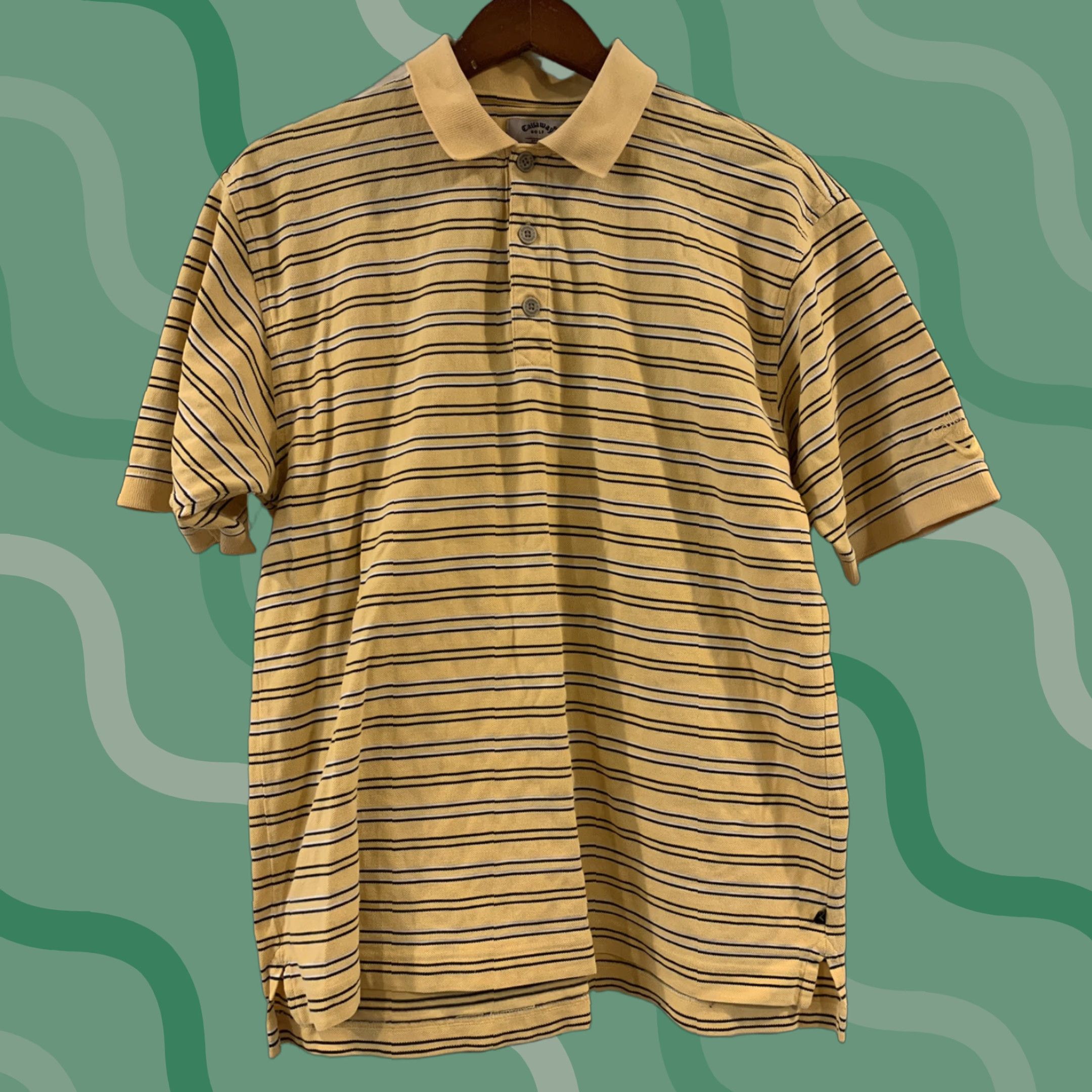 Callaway VINTAGE Callaway Polo Shirt Mens M Yellow Short Sleeve Golf Logo Classic 90s Theme Size US M / EU 48-50 / 2 - 1 Thumbnail