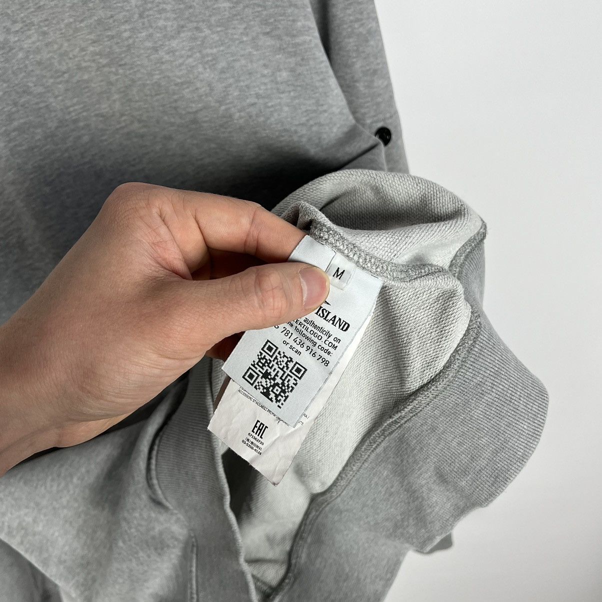 Stone Island Stone Island grey crewneck sweatshirt Size US M / EU 48-50 / 2 - 8 Thumbnail