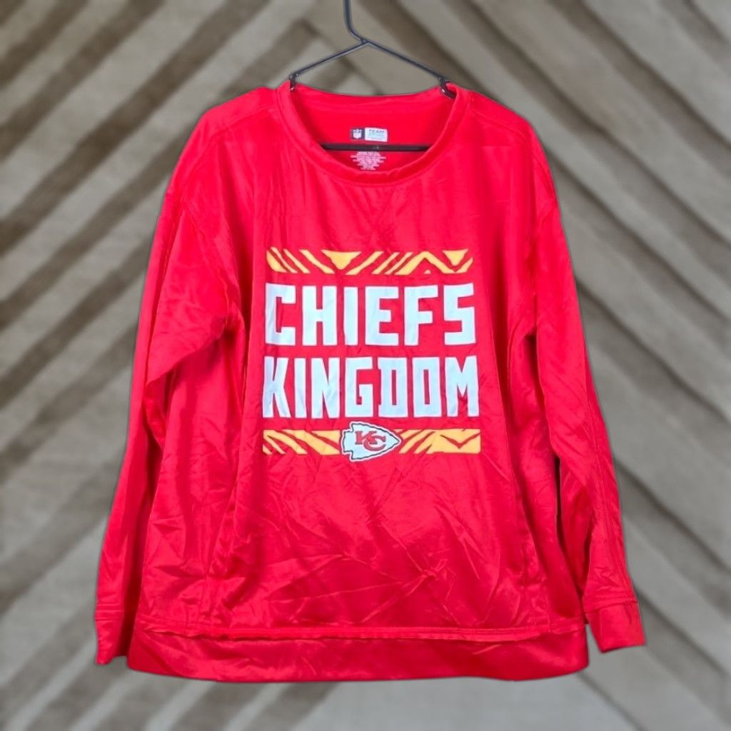 NFL NFL Womens Sweatshirt Red Chiefs Kingdom Pullover Fleece Medium Size M / US 6-8 / IT 42-44 - 1 Thumbnail