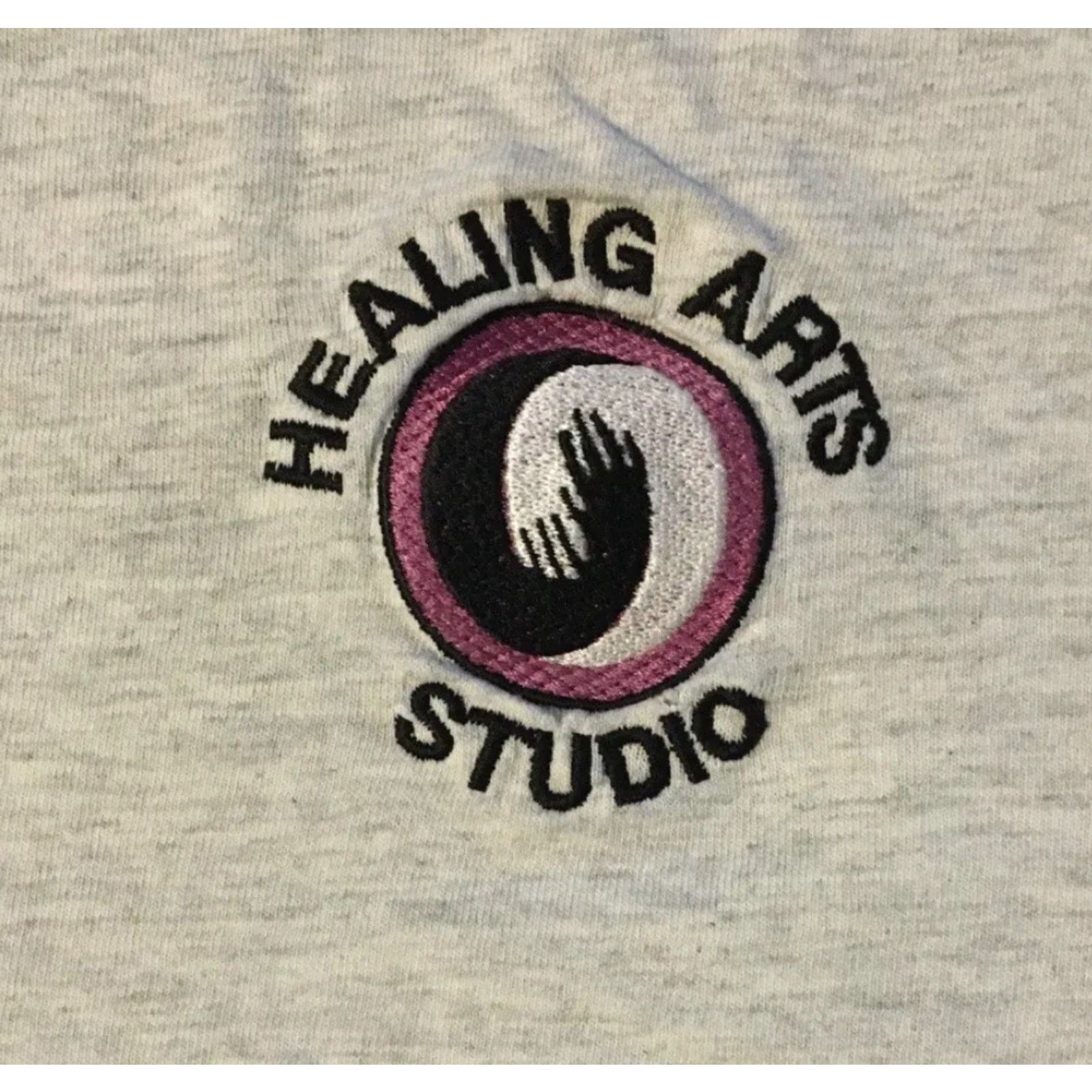 Vintage VINTAGE Healing Arts Shirt XL Gray Grunge Punk 90s Destroyed Thrashed Faded Shirt Mens Size US XL / EU 56 / 4 - 2 Thumbnail