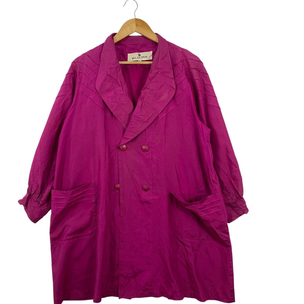 Vintage Vintage 70s MILAN D’OR ITALY Double Breasted Peacoat Jacket Size XXL / US 16-18 / IT 52-54 - 4 Thumbnail