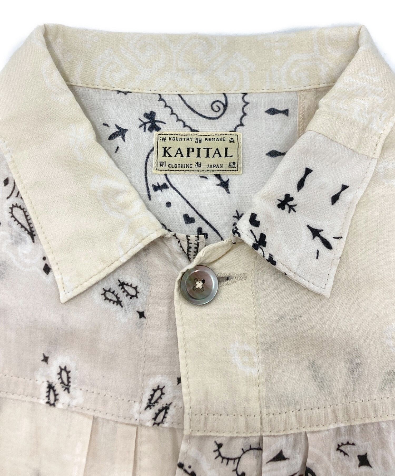 Kapital KAPITAL Gauze Bandana Patchwork pt 1st Jacket Beige Size M Size US M / EU 48-50 / 2 - 6 Thumbnail