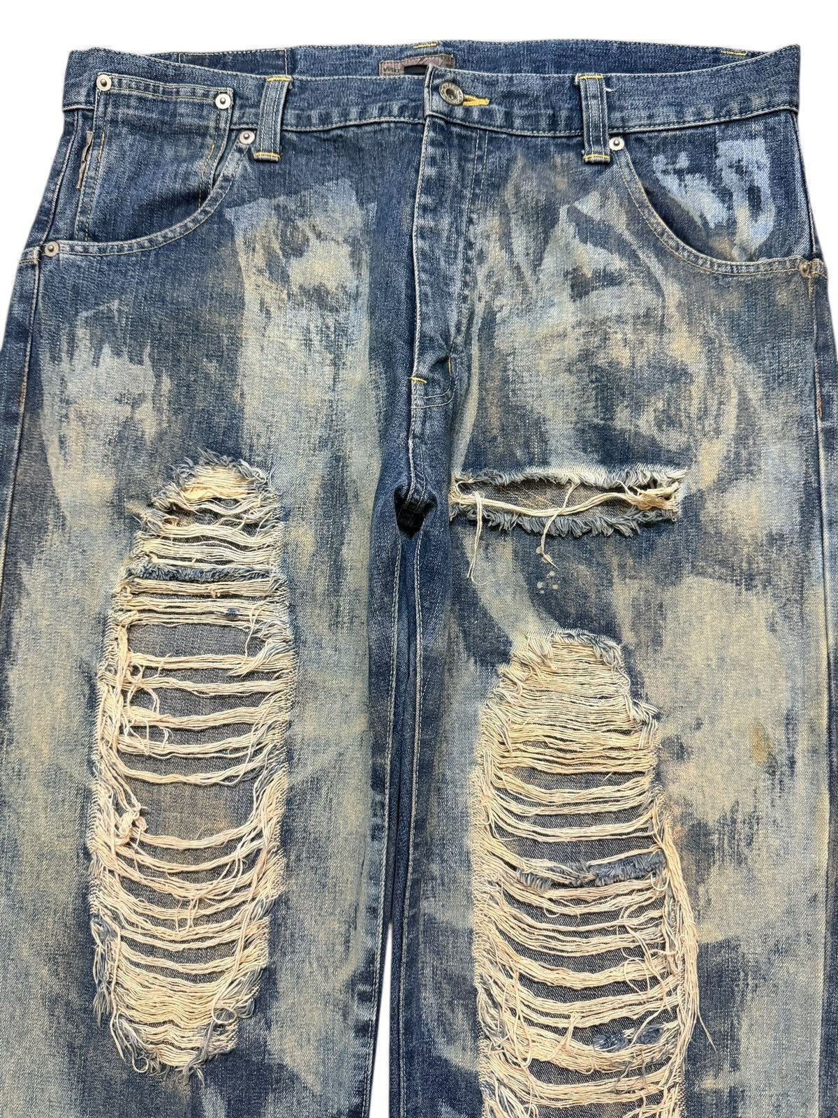 Kapital Vintage Japanese Blue Faded Wash Bleached Style Distressed Size US 36 / EU 52 - 3 Thumbnail