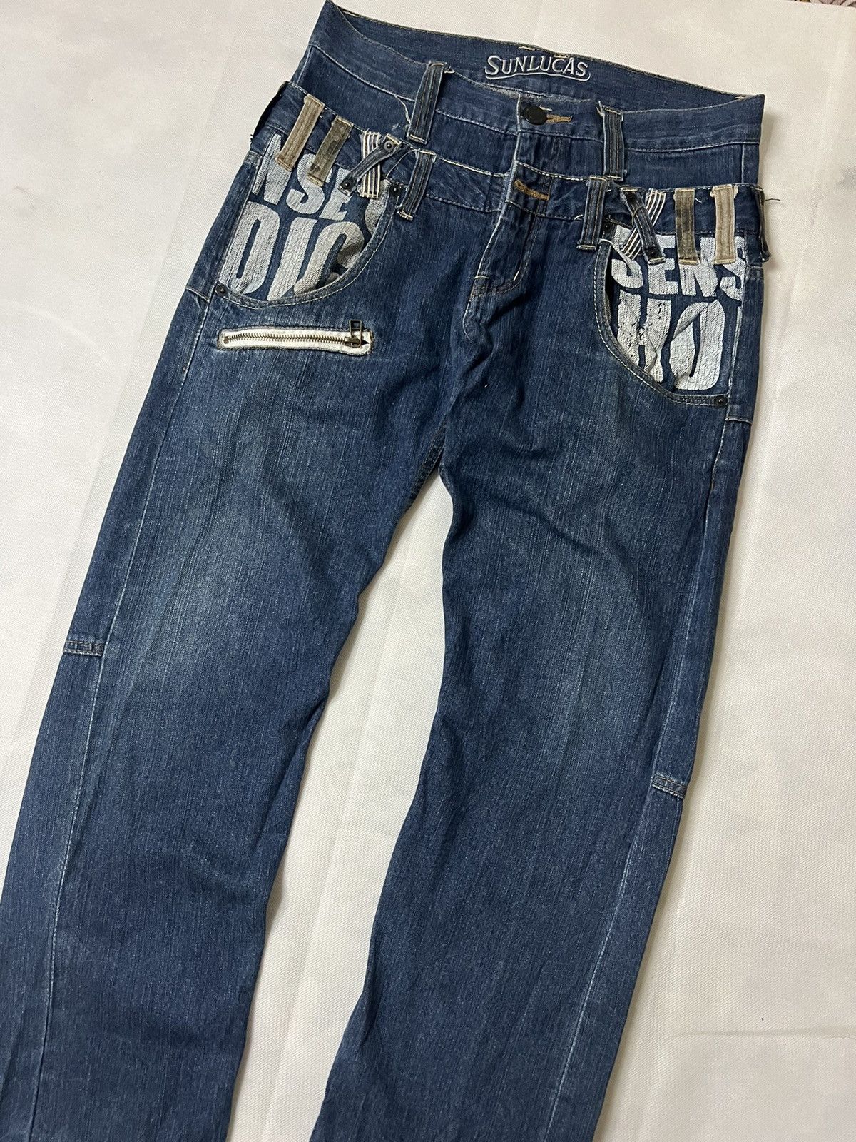 Japanese Brand Double Waist Sunlucas Japanese Brand Vintage Denim Size US 30 / EU 46 - 6 Thumbnail