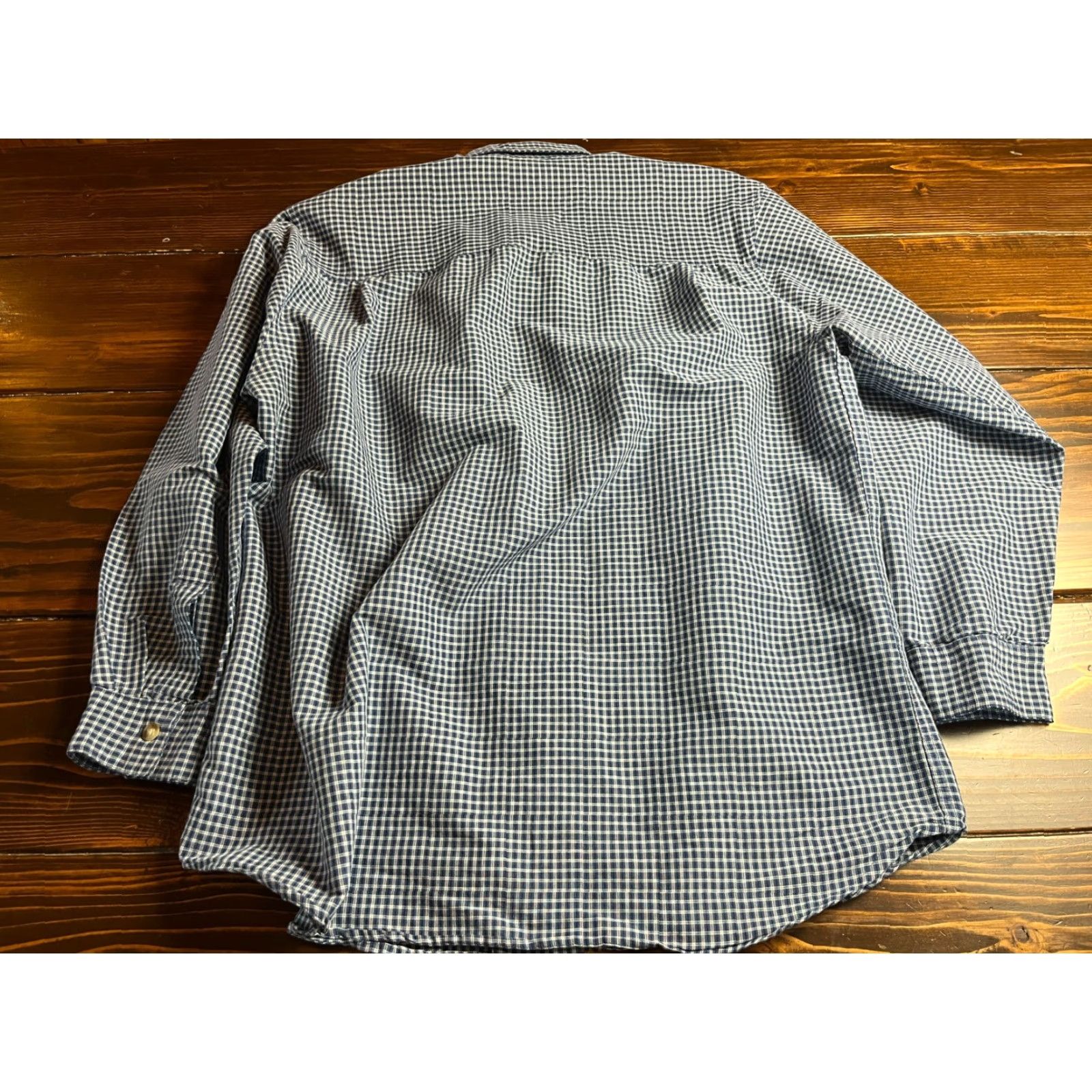 Vintage U.S. Expedition Shirt, Men's XL, Button Up, Plaid, Long Sleeve, Collared, Black Blue Gray, Casual, Fall Spring Summer, Regular, Men Size US XL / EU 56 / 4 - 2 Thumbnail