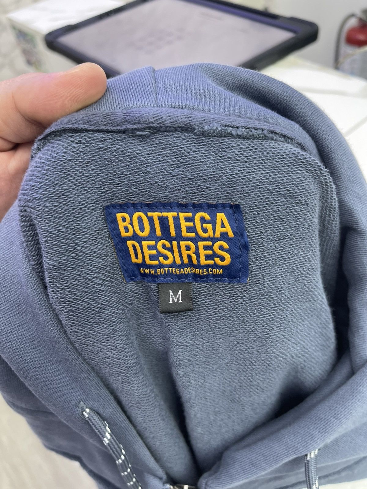 Bottega Desires Bottega Desires blue hoodie Size US M / EU 48-50 / 2 - 3 Thumbnail