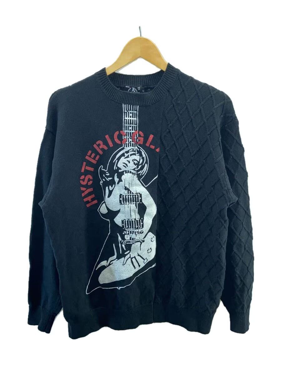 Hysteric Glamour Guitar Woman Reconstructed Linen Knit Sweater Size US L / EU 52-54 / 3 - 1 Thumbnail