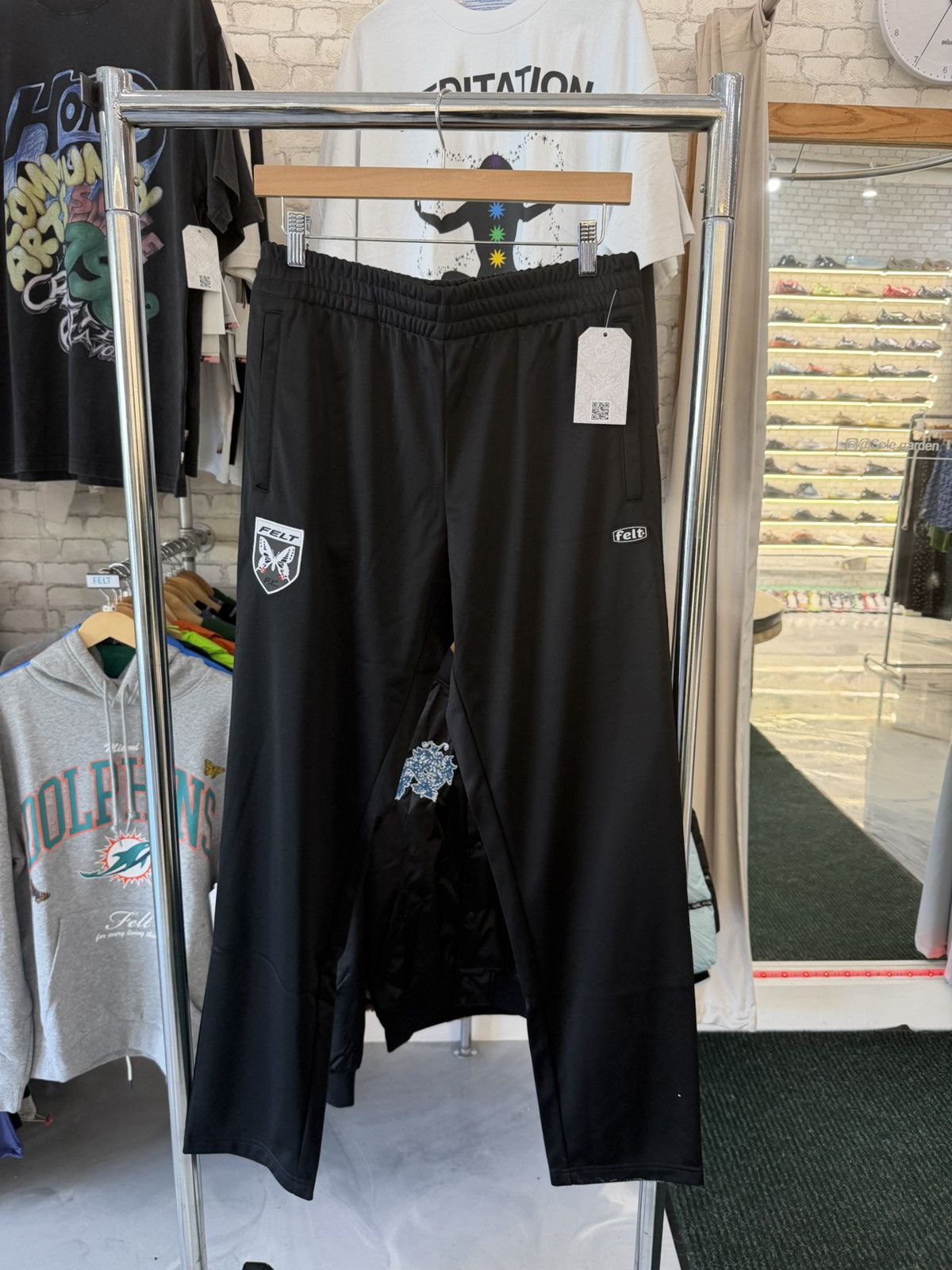 FELT FELT “Paris” Black Track Pants Size US 30 / EU 46 - 1 Thumbnail