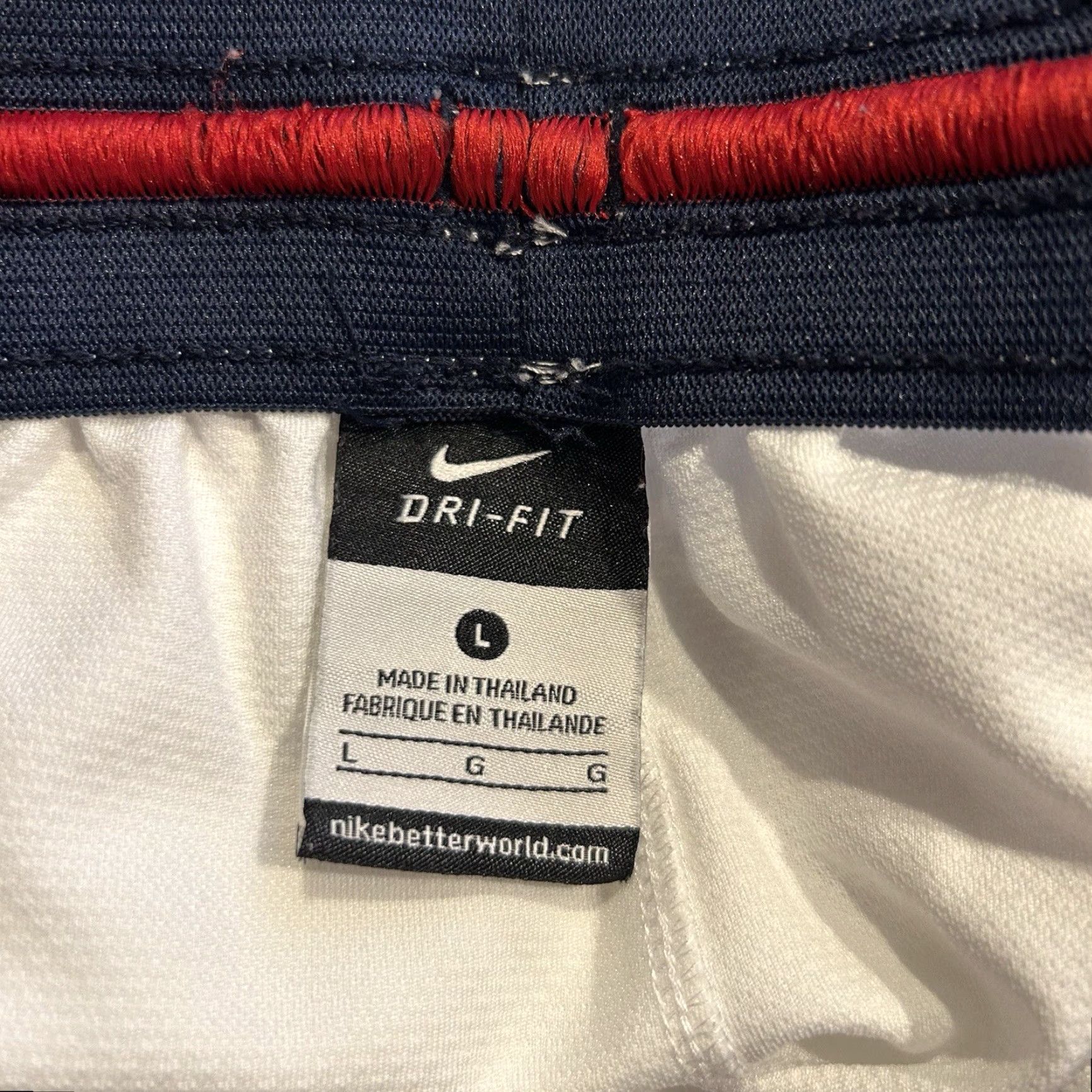 Nike Nike Elite Dri-fit Basketball Shorts Size L Men White Athletic Short Size US 33 - 4 Thumbnail