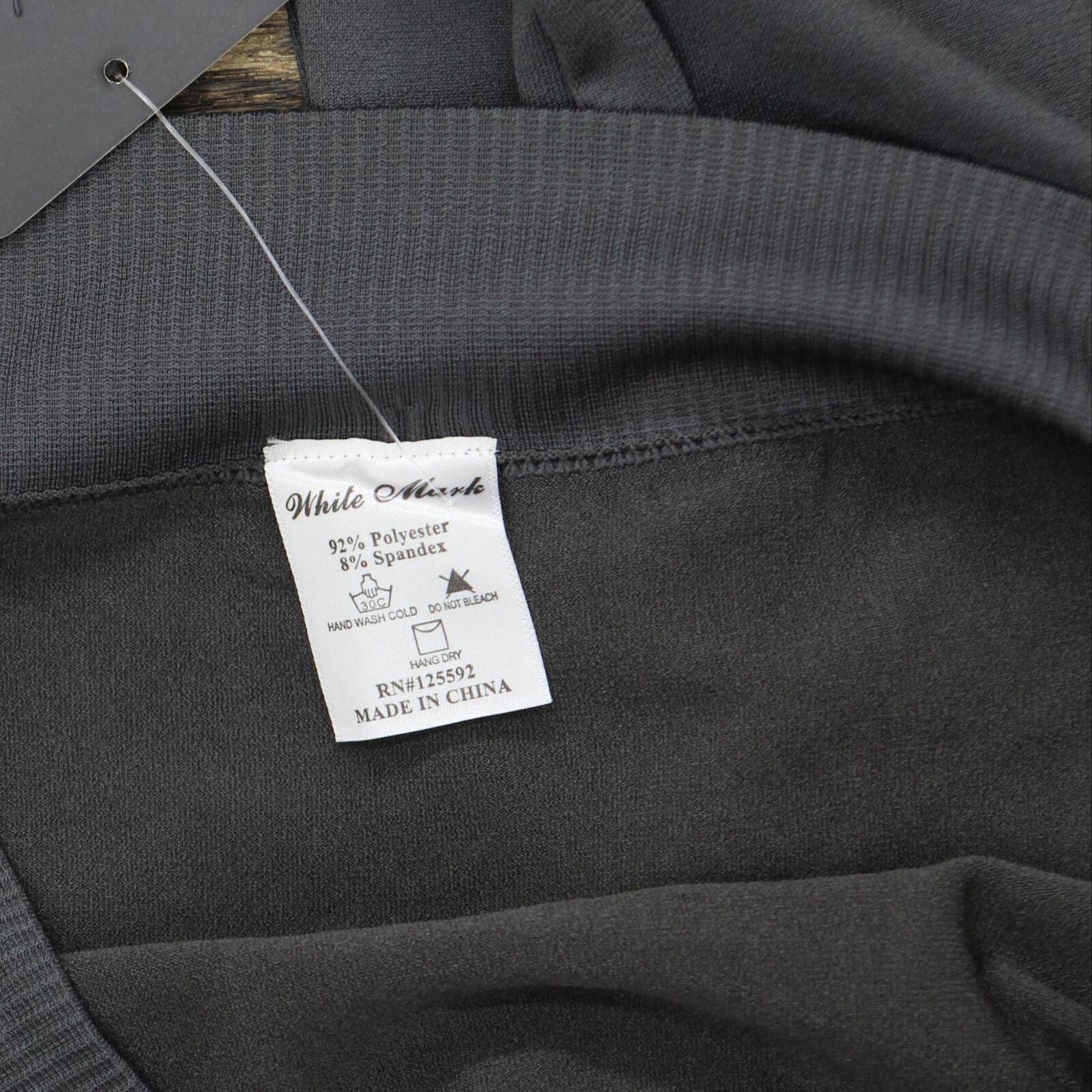 White Mark NWT White Mark Stretch Solid Leggings 208-06 One Size Gray Size 36" / US 14 / IT 50 - 4 Thumbnail