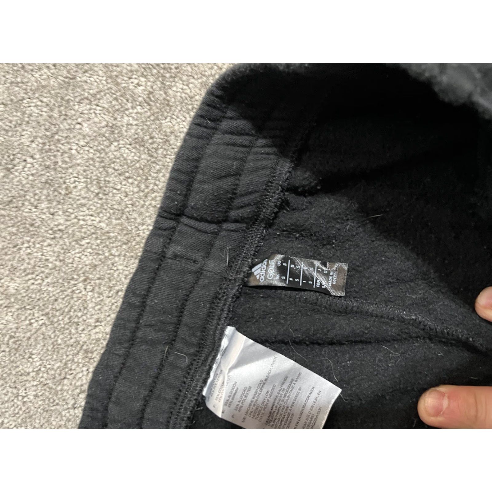 Adidas Adidas Jogger Sweatpants Men M Drawstring Pockets Logo Black Size US 31 - 5 Thumbnail
