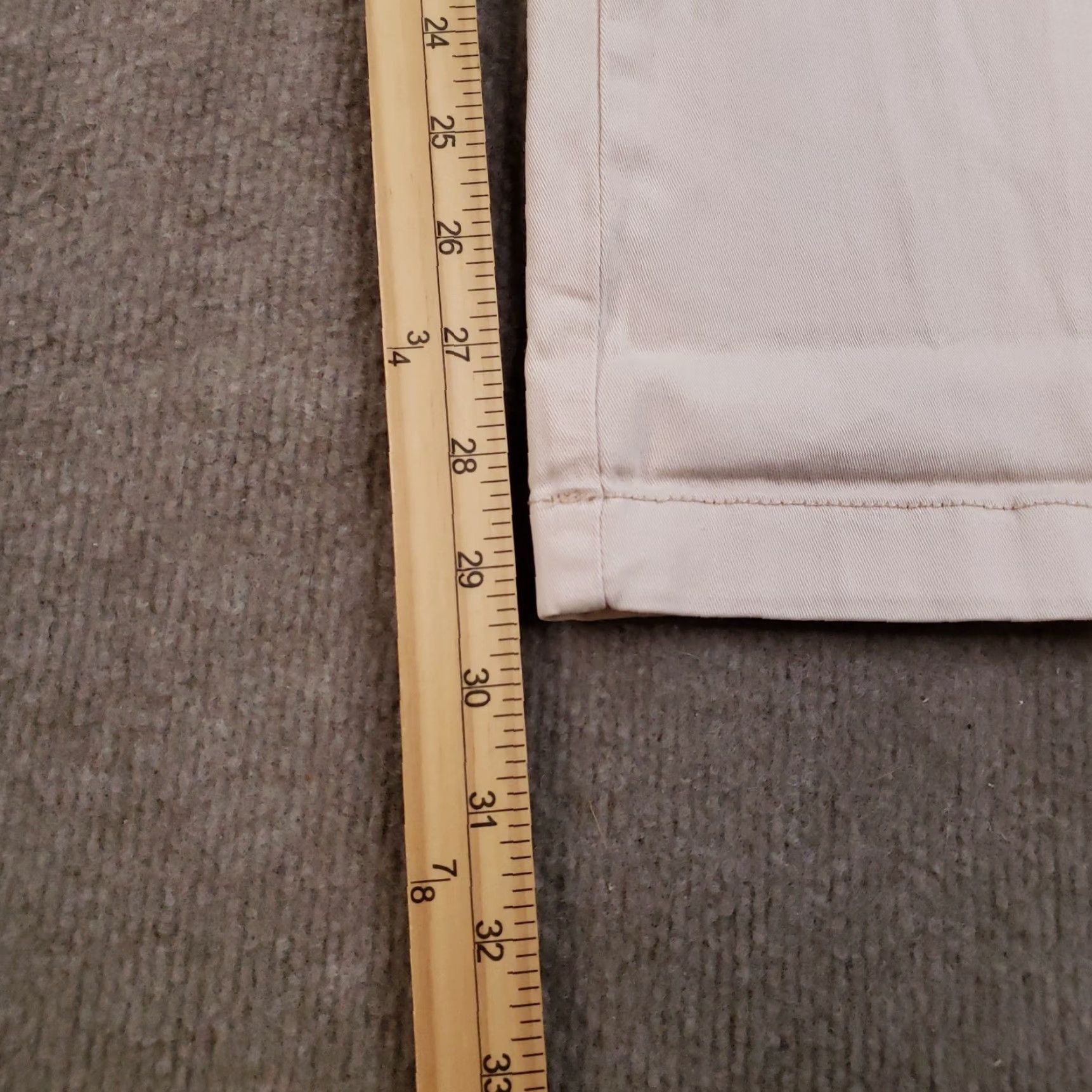 Vintage Pilcro And The Letterpress Pants Mens 31 Beige Slim Fit Hyphen Chino Classic Size 24" / US 00 / IT 34 - 3 Thumbnail