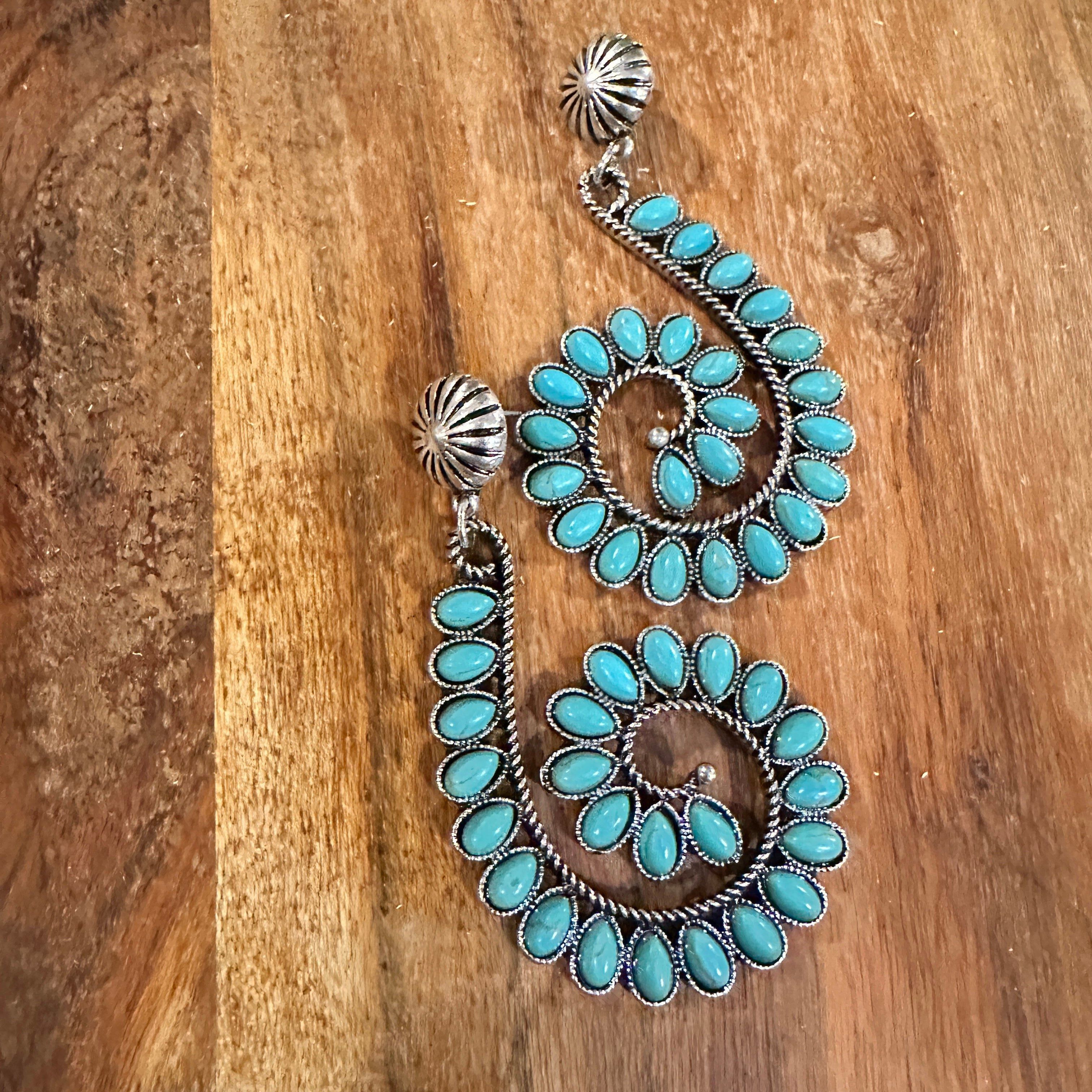 Other Boho Handcrafted Hippie Nature's Embrace Turquoise Spiral Ea Size ONE SIZE - 9 Thumbnail