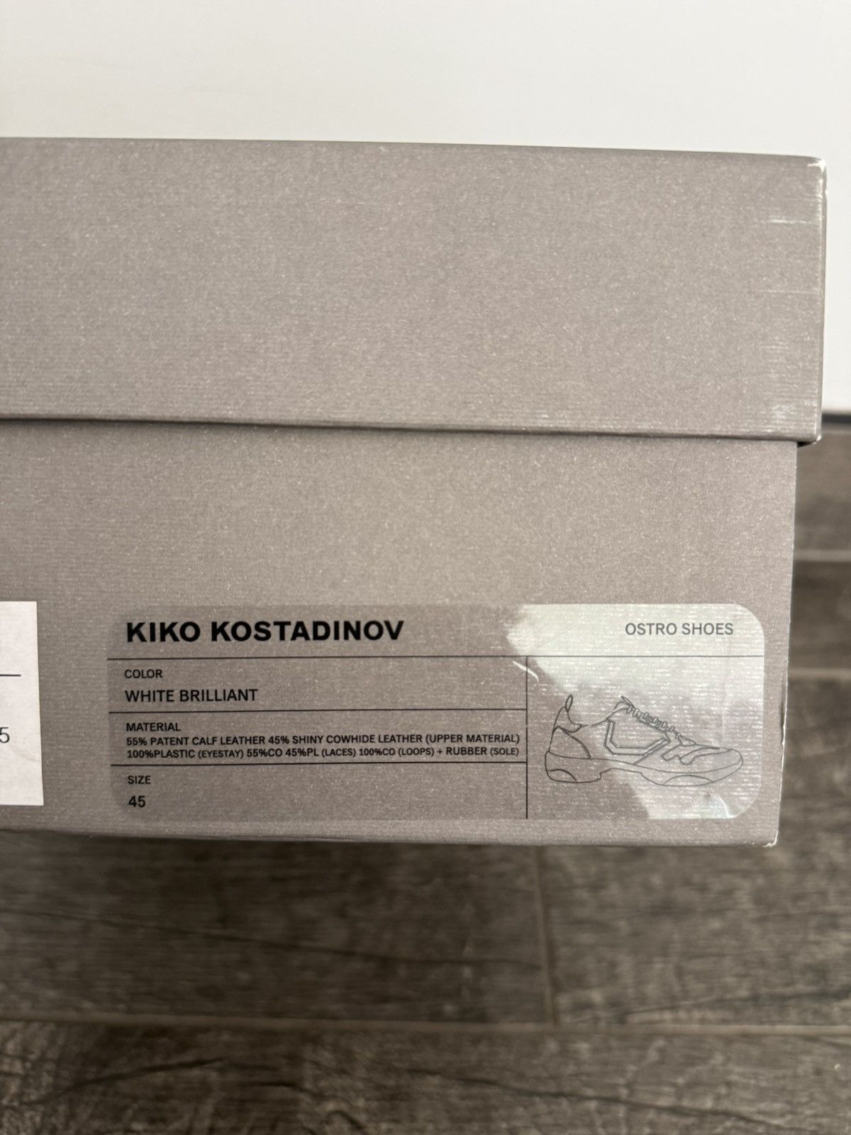 Kiko Kostadinov [NEW] Kiko Kostadinov SS25 Ostro Shoe White Brilliant Size US 12 / EU 45 - 15 Thumbnail