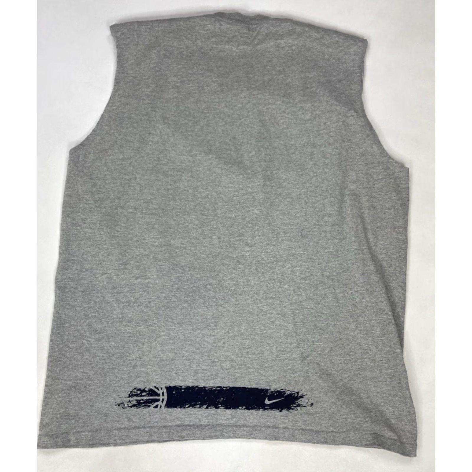 Nike VINTAGE Nike Hoop Center Swoosh Graphic T-shirt Men XL Gray Sleeveless Size US XL / EU 56 / 4 - 3 Thumbnail