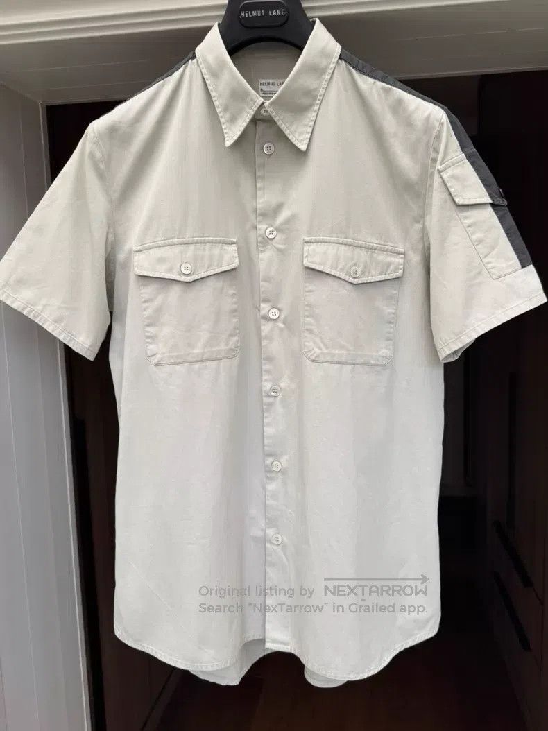 Helmut Lang Helmut Lang Striped Short Sleeve Shirt Size US S / EU 44-46 / 1 - 2 Thumbnail