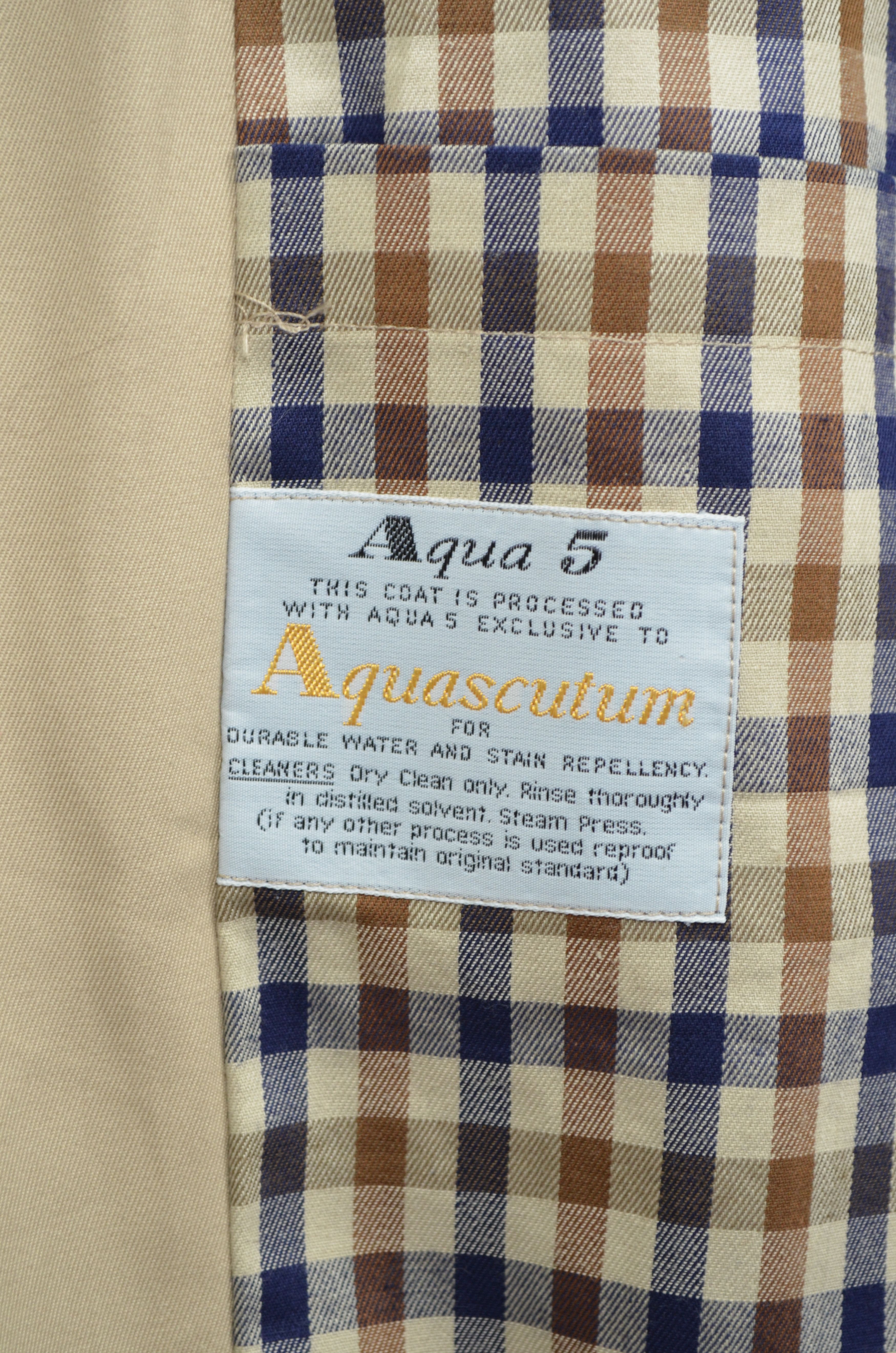 Aquascutum × Vintage Aquascutum London Trench Coat Aqua 5 Vintage Sz 38 S/M Size US M / EU 48-50 / 2 - 23 Thumbnail