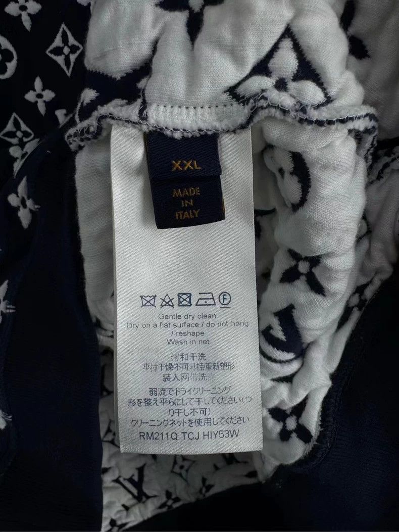 Louis Vuitton Louis Vuitton Patchwork LOGO-covered knitted sweatshirt Size US XXL / EU 58 / 5 - 5 Thumbnail